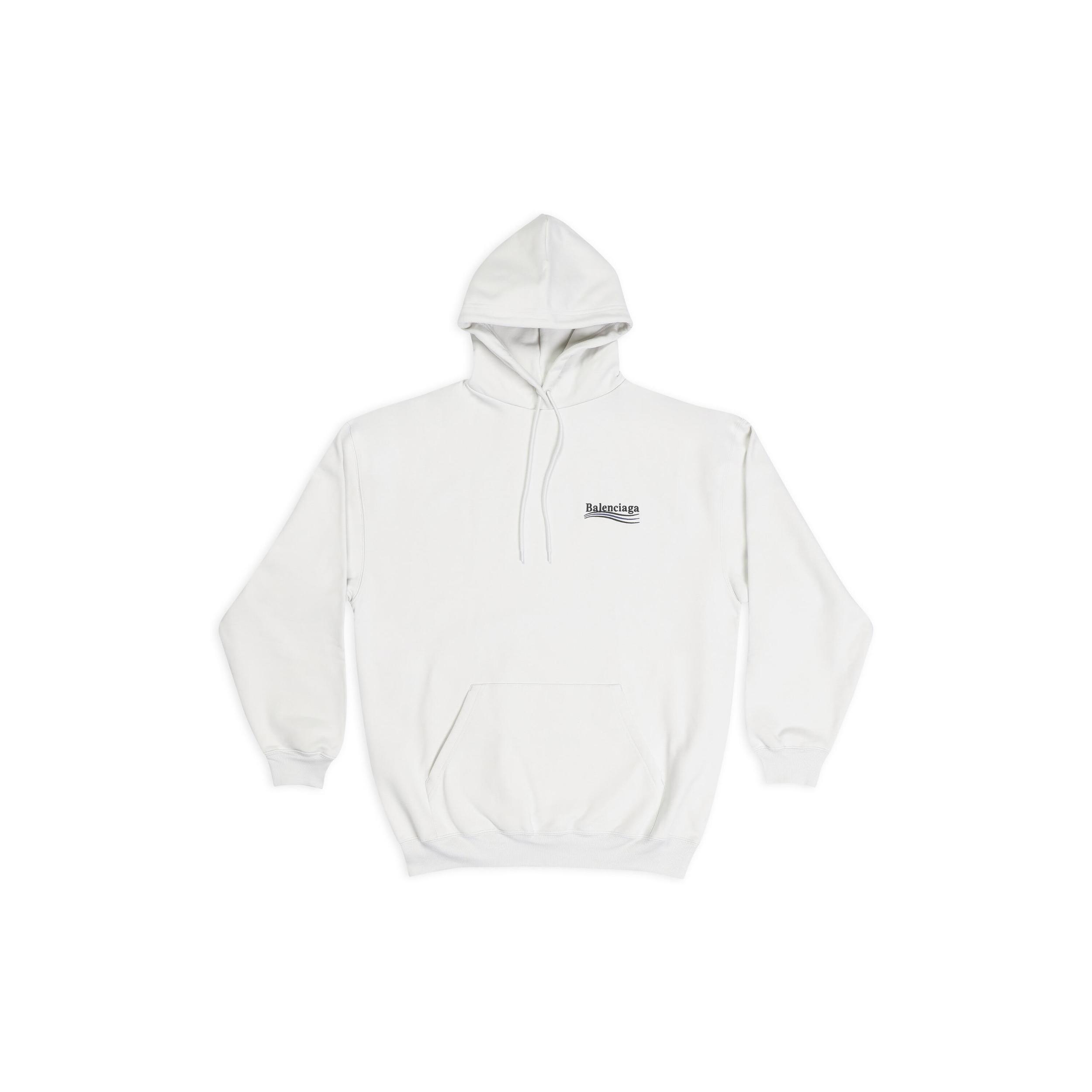 Women's Political Campaign Hoodie Medium Fit in White Product Image