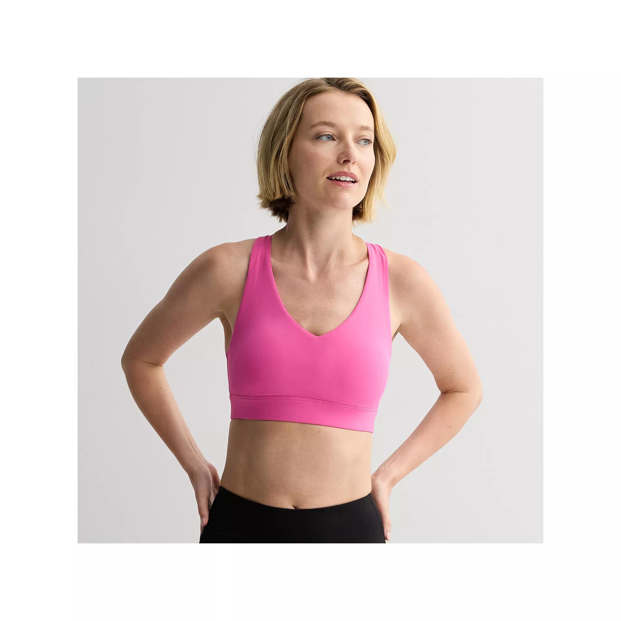 Tek Gear® Ultrastretch Medium-Impact V-Neck Sports Bra, Women's,  Product Image