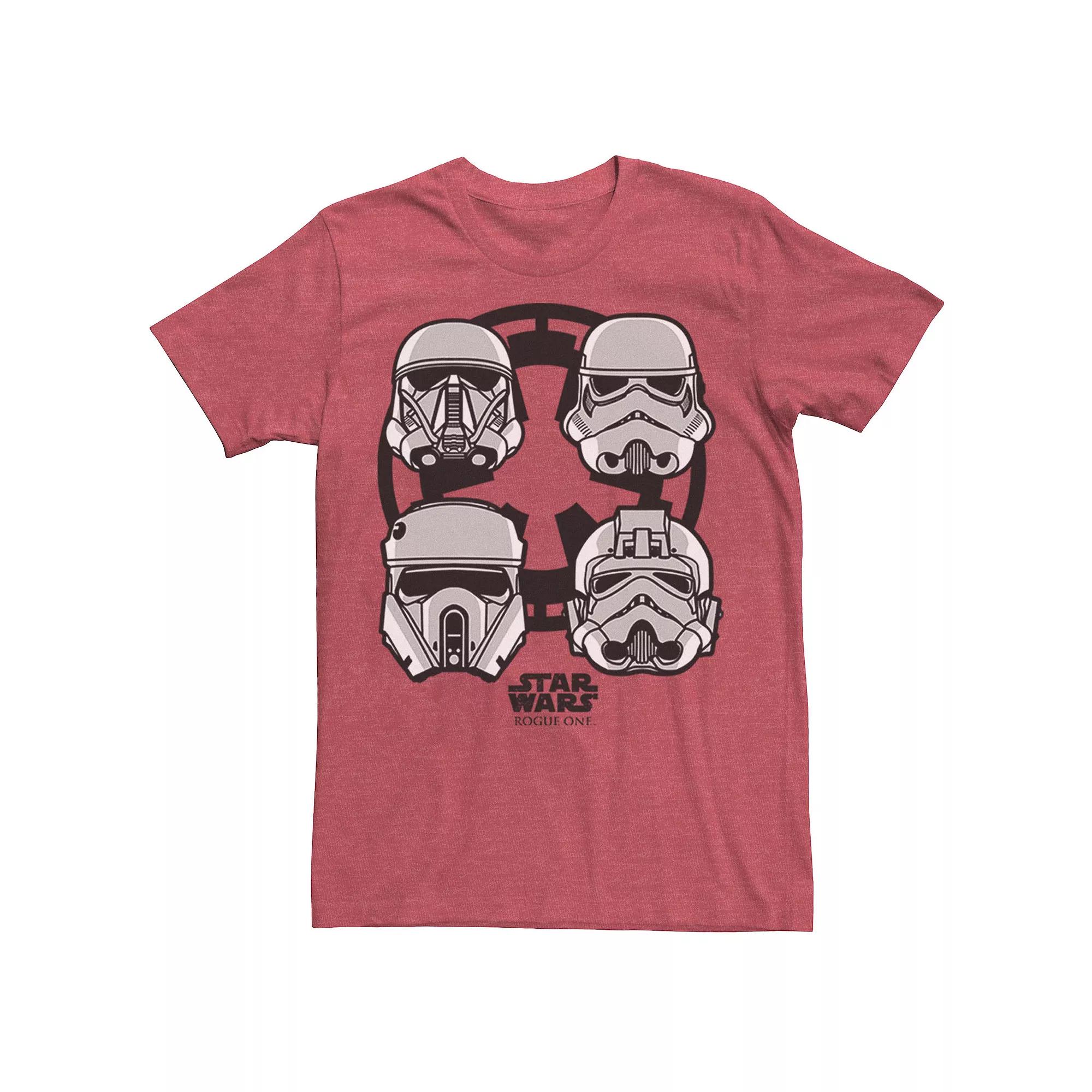 Men's Star Wars Rogue One Stormtrooper Helmet Empire Logo Tee,  Product Image