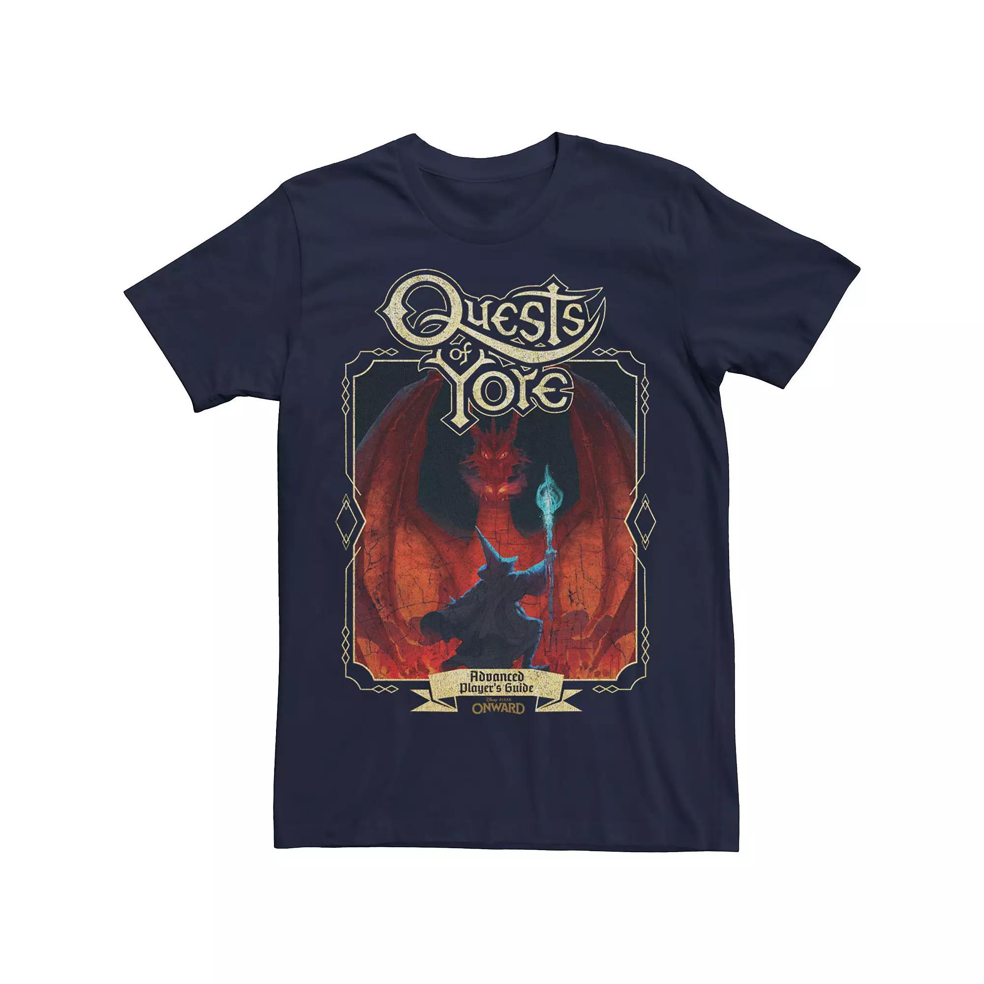 Disney / Pixar's Onward Men's Quests Of Yore Advanced Player's Guide Tee,  Product Image