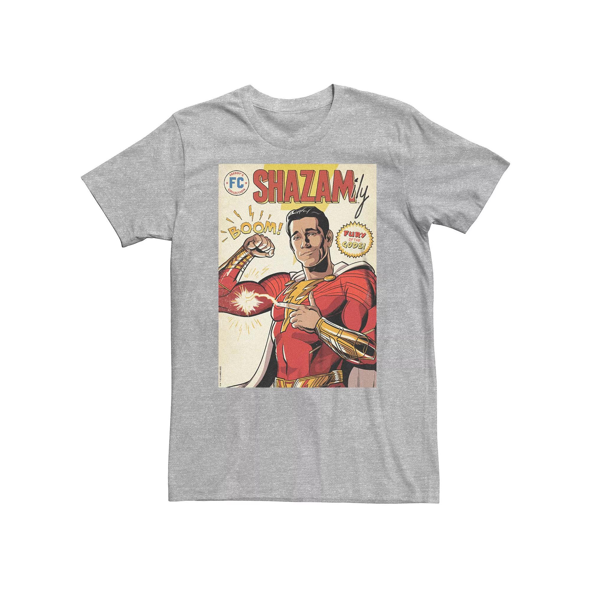 Big & Tall Shazam Fury Of The Gods Shazam Comic Logo Tee, Men's,  Product Image