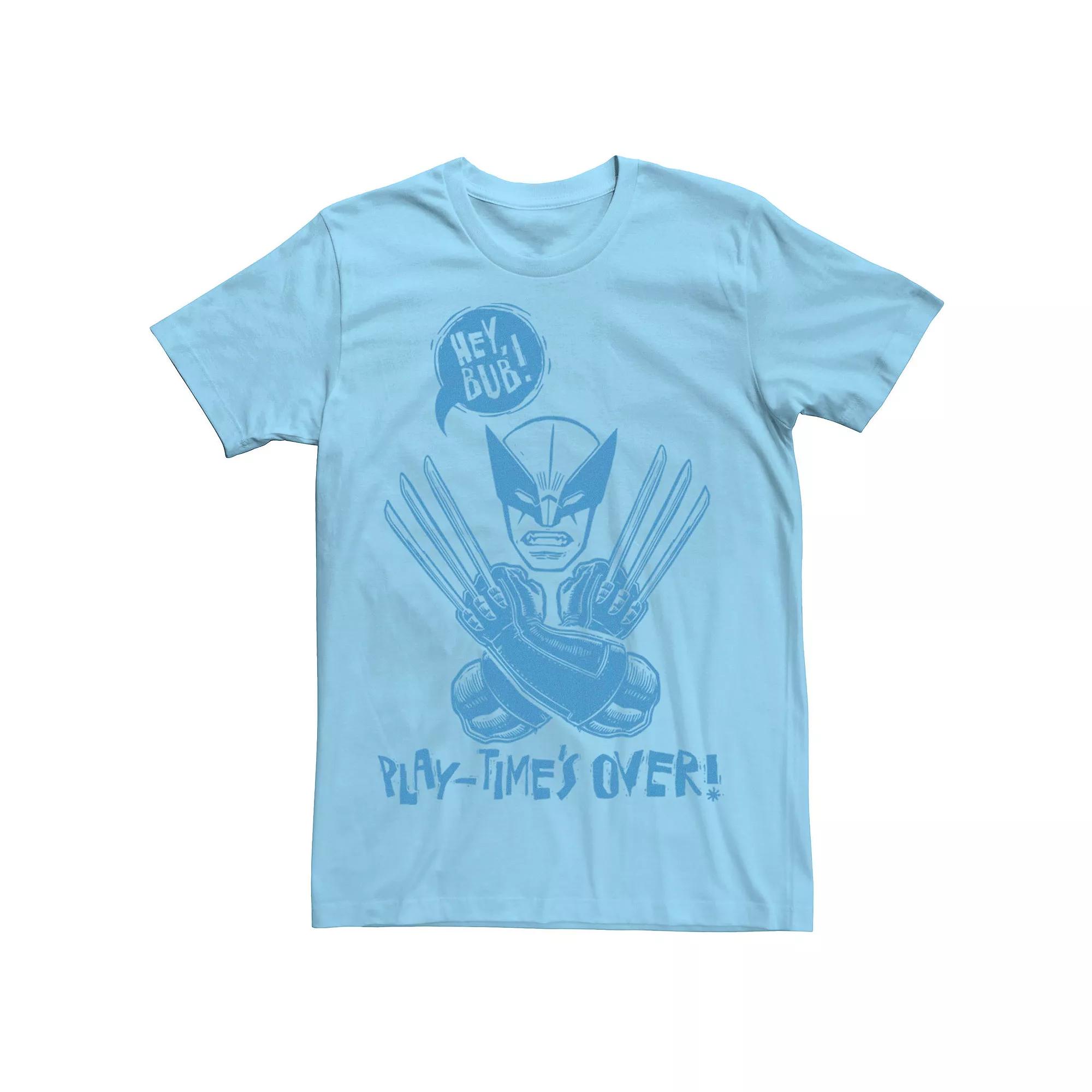Men's Marvel Wolverine Play Times Over Tee,  Product Image