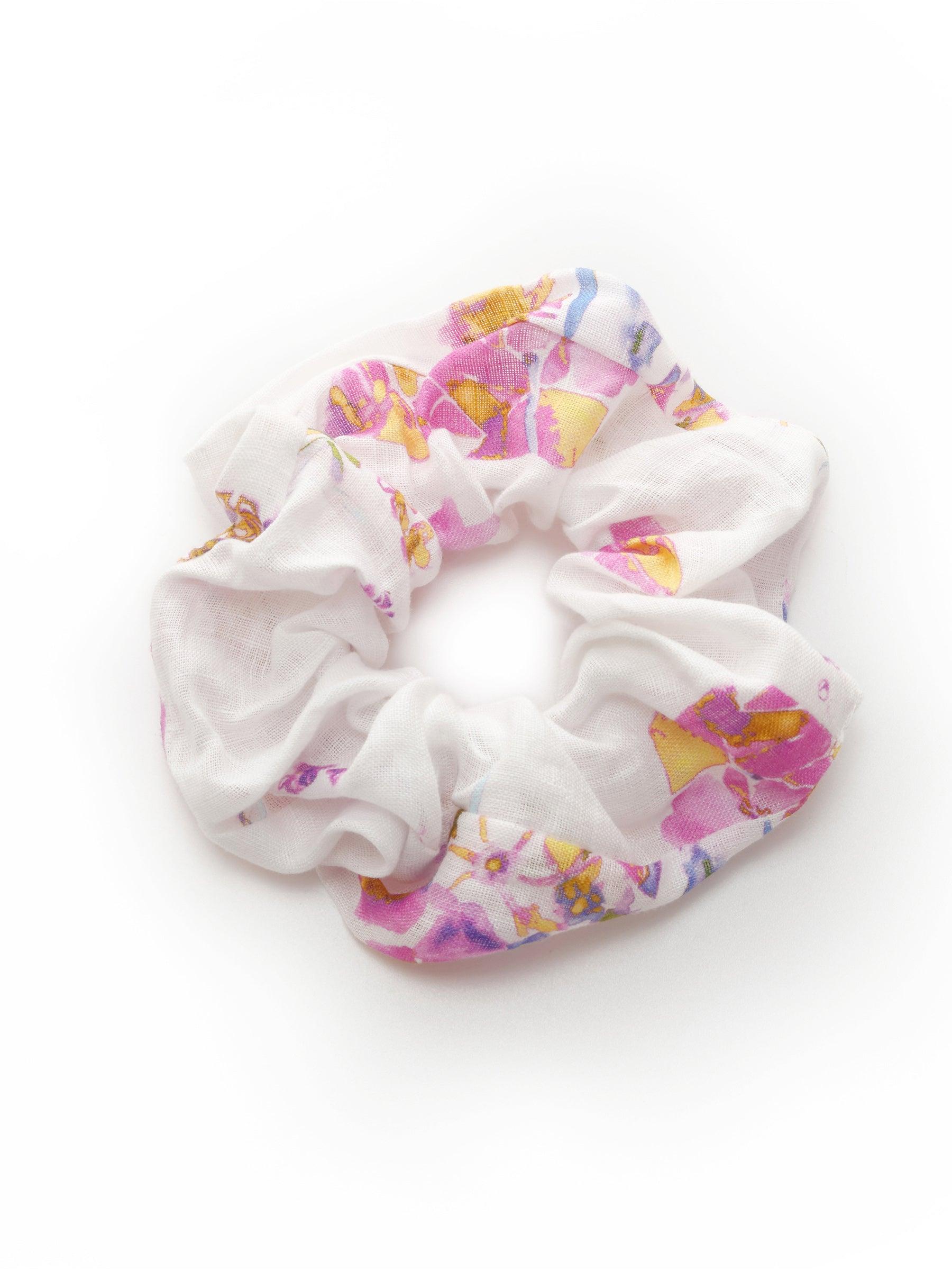 100% Linen Rose Print Women Halterneck Slip Maxi Dress Product Image