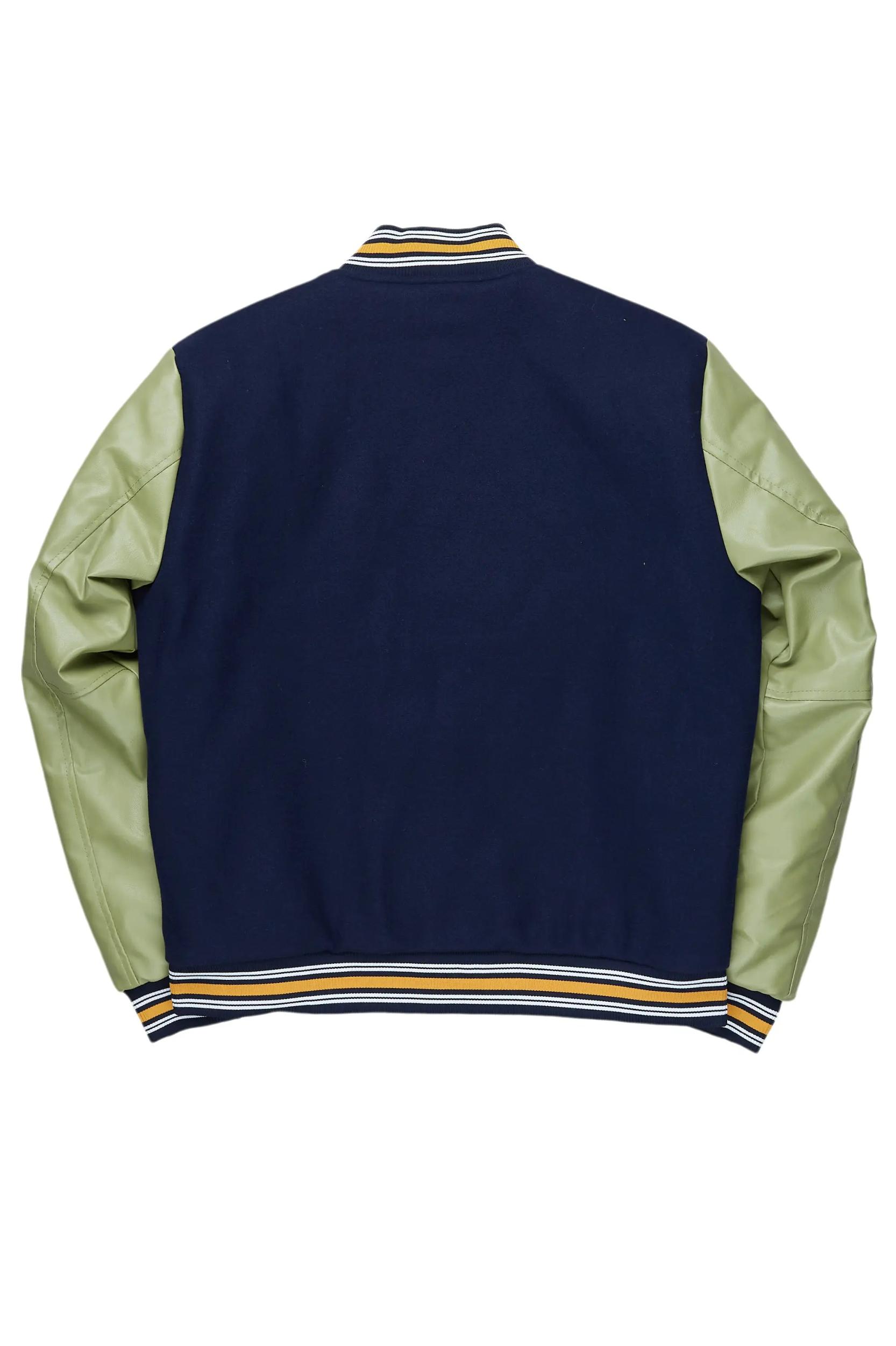 Shexter Navy Varsity Jacket Male Product Image