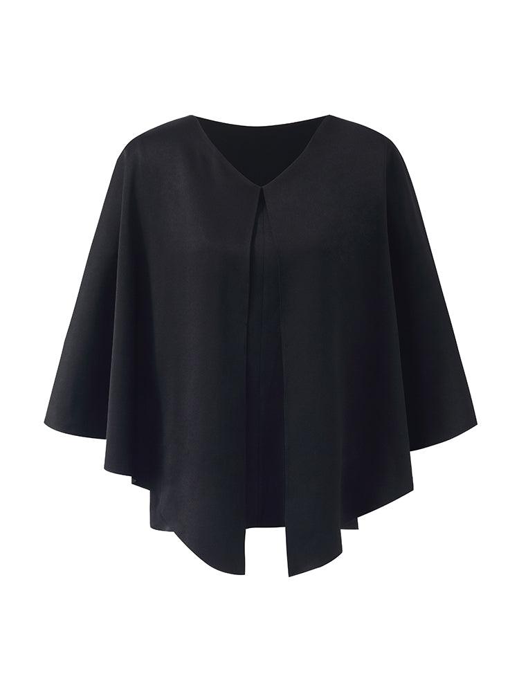 Triacetate Reversible Cape-Style Women Top Product Image