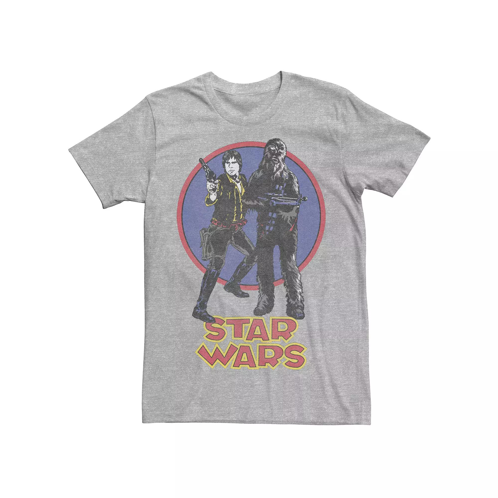 Men's Star Wars Vintage Han And Chewie Tee,  Product Image