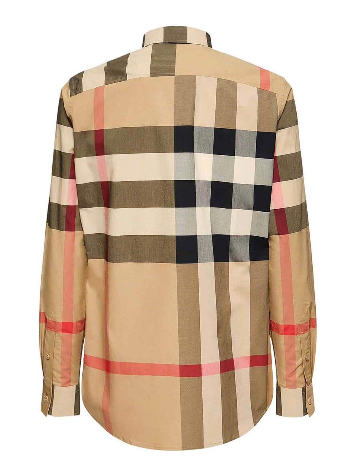 checkered cotton shirt Product Image