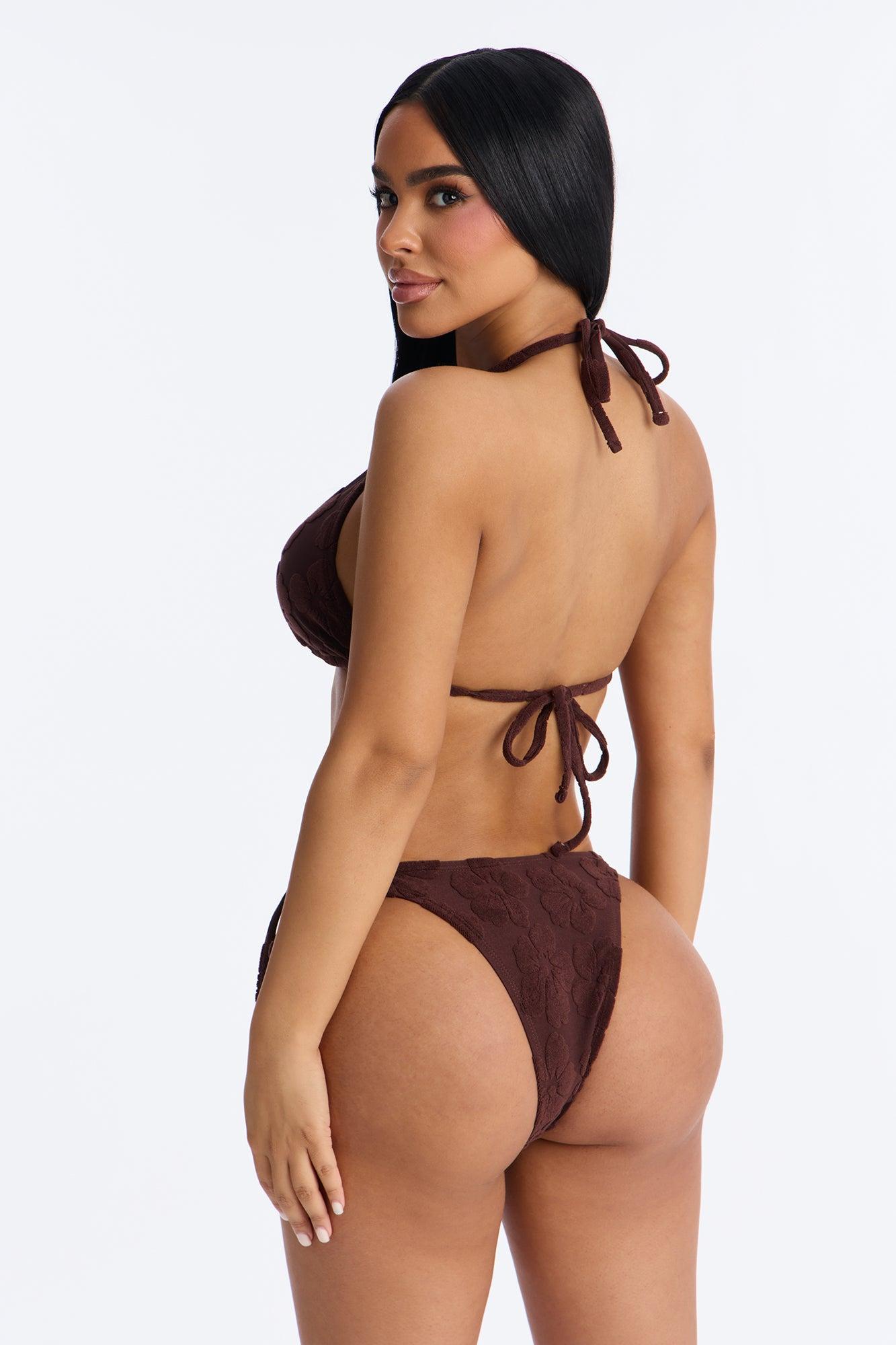 Joan 4 Piece Bikini Set - Chocolate Female Product Image