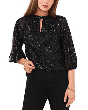 Vince Camuto Raglan Sleeve Sequin Top Product Image