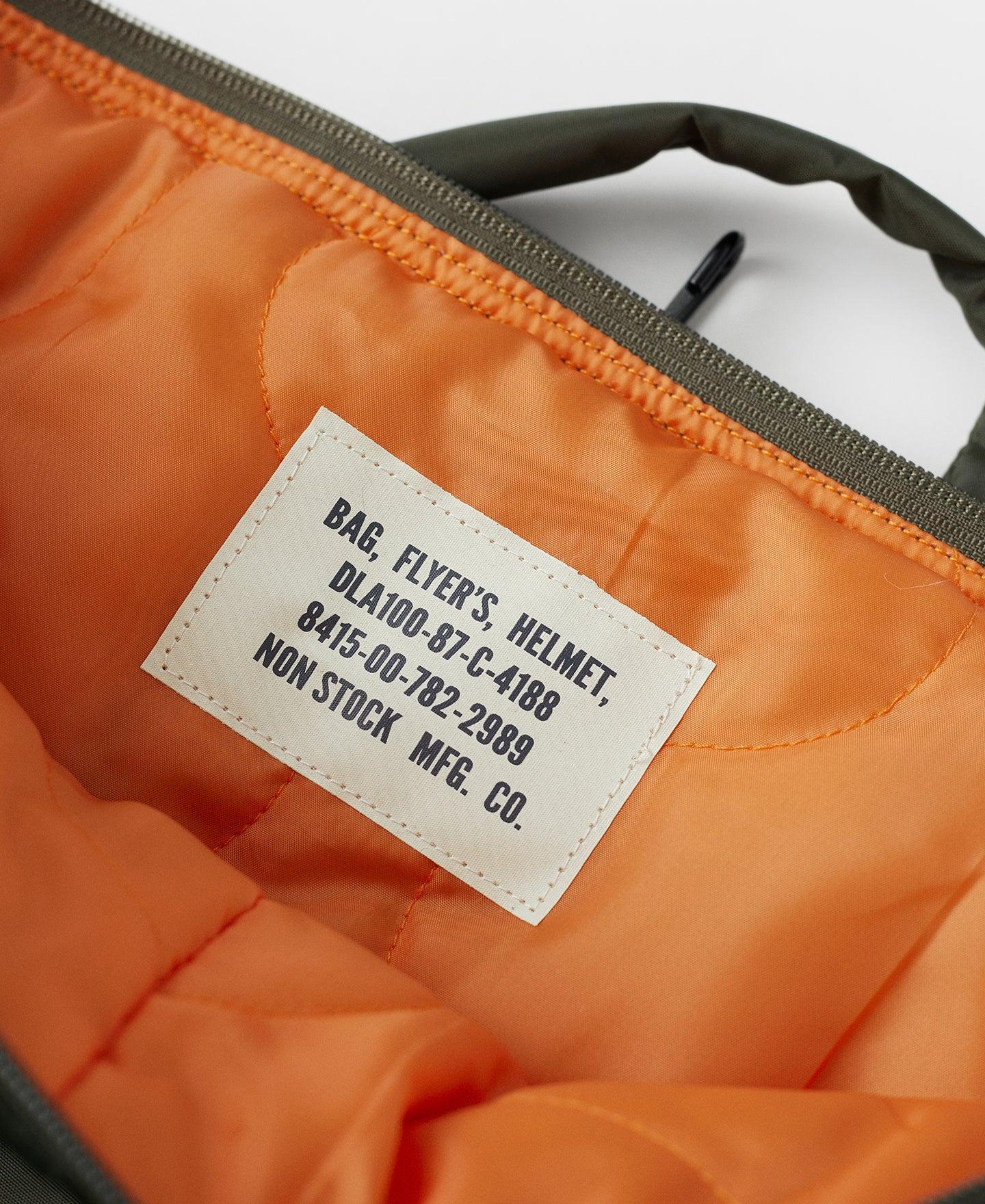 1980s USAF Pilot Nylon Helmet Bag - Olive Product Image