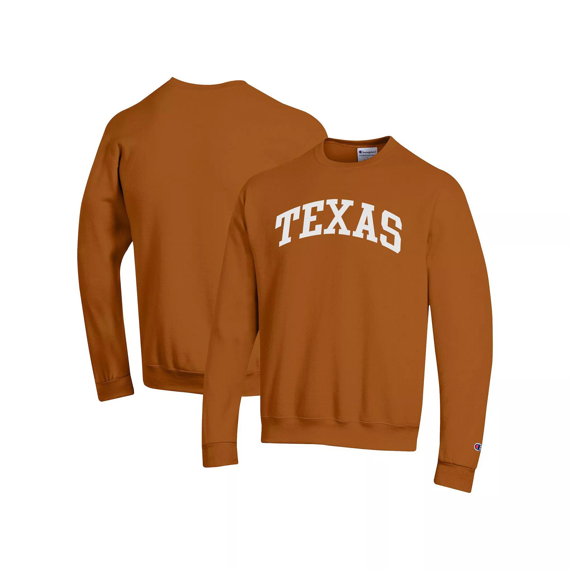 Mens Champion Texas Orange Texas Longhorns Basic Arch Fleece Pullover Sweatshirt Product Image