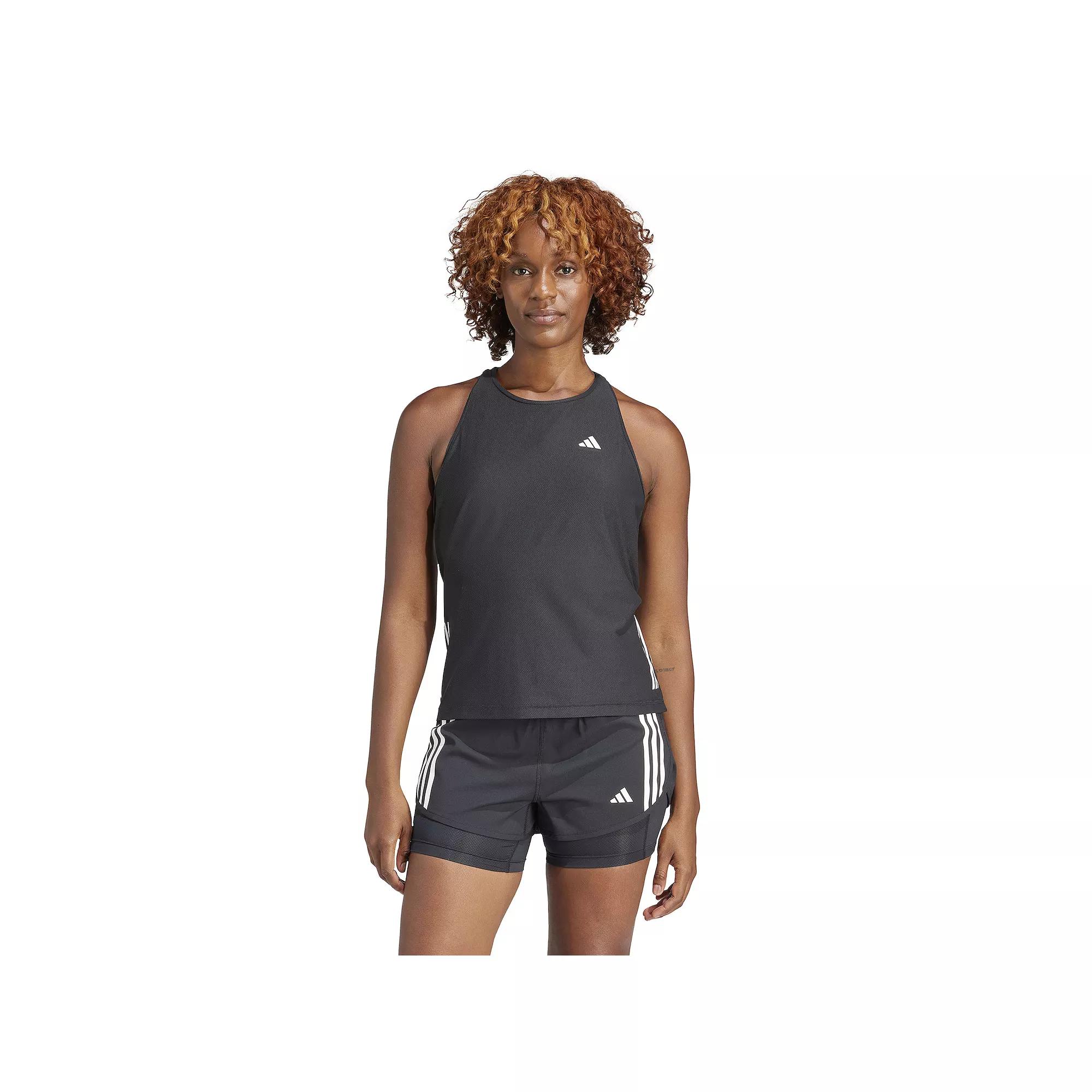 Women's adidas Own The Run Running Tank Top, Size: XS, Black Product Image