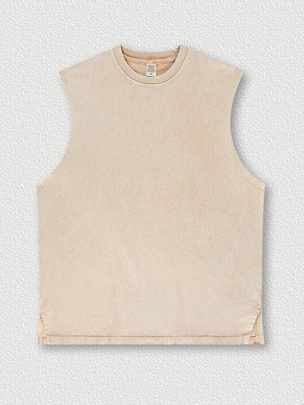 Men's Plain Casual Loose Vest Product Image