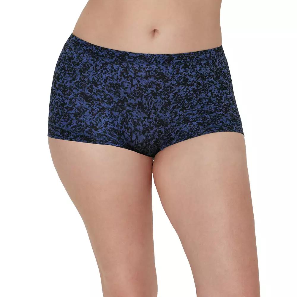 Women’s Maidenform® Microfiber Boyshort Underwear 40774, Women's, Black Texture Print Product Image