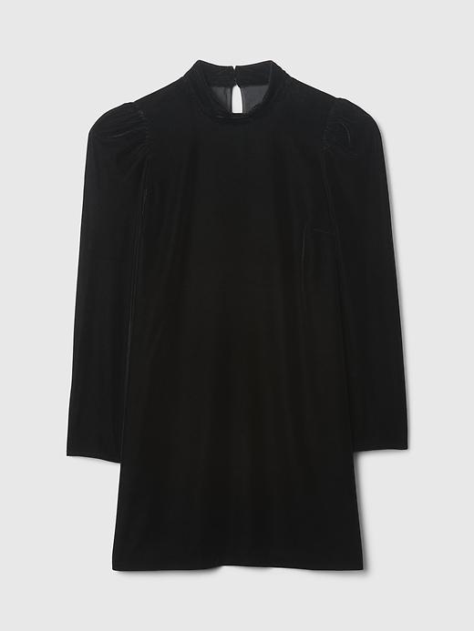 Recycled Velvet Puff-Sleeve Mini Dress Product Image