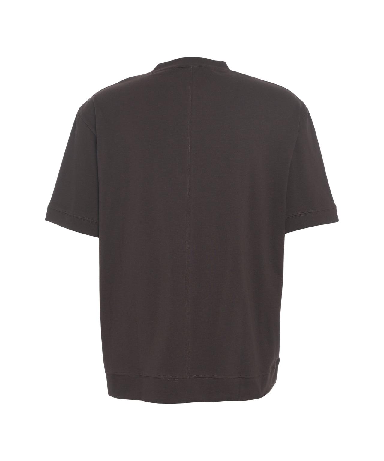 T-shirt with stand-up collar Product Image