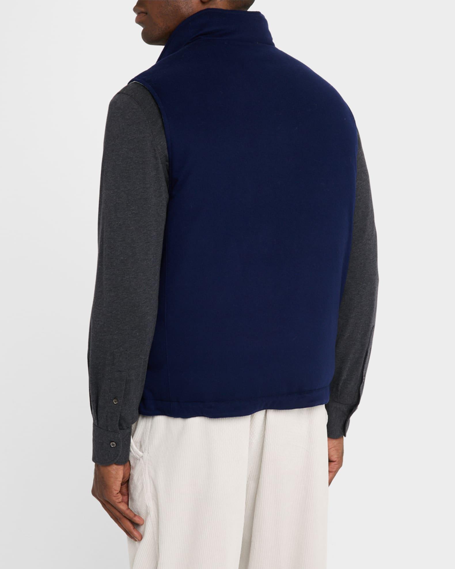 Men's Wool Full-Zip Vest Product Image