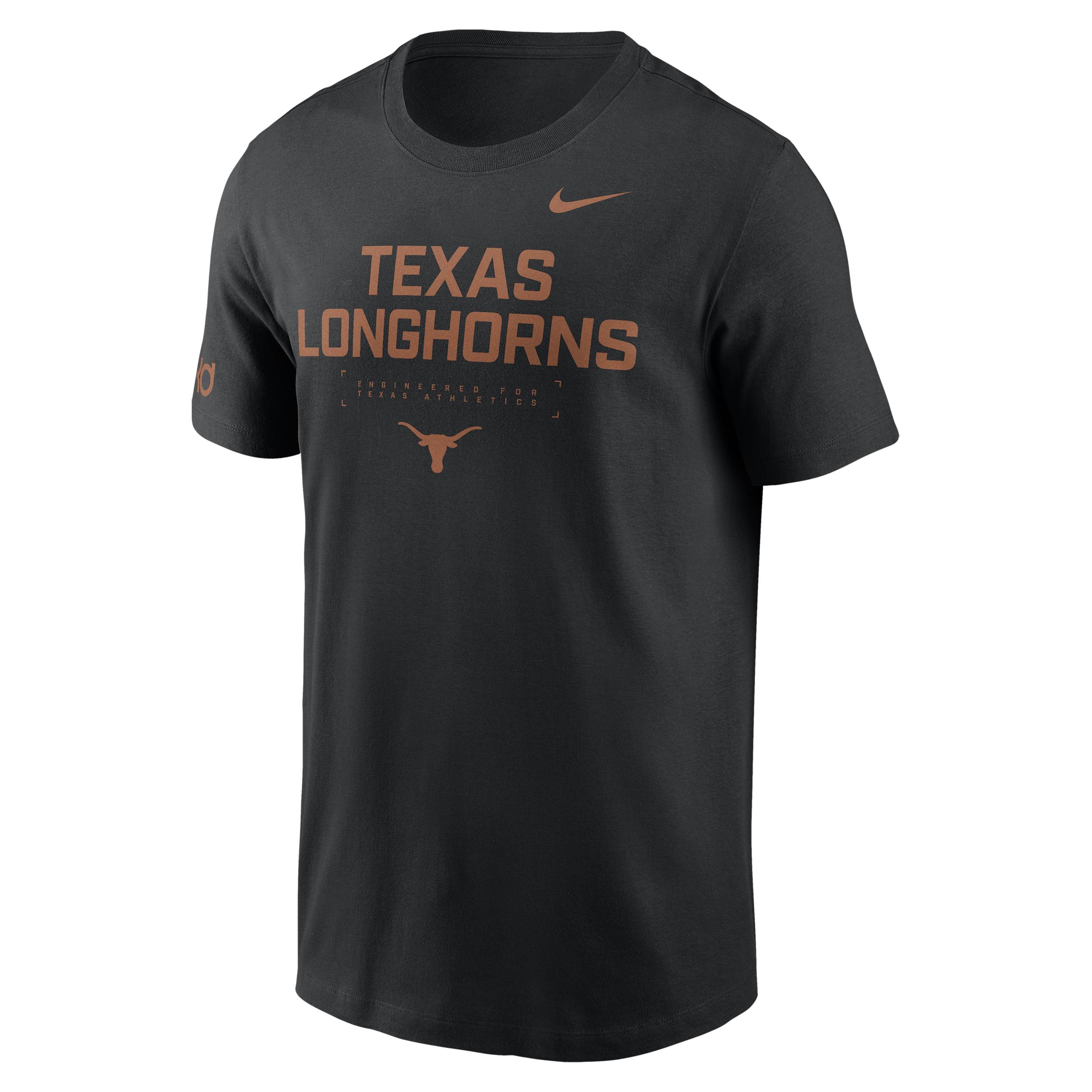 Texas Courtside Basketball Nike Mens Dri-FIT College T-Shirt | 02ET00AKDT-AMU Product Image