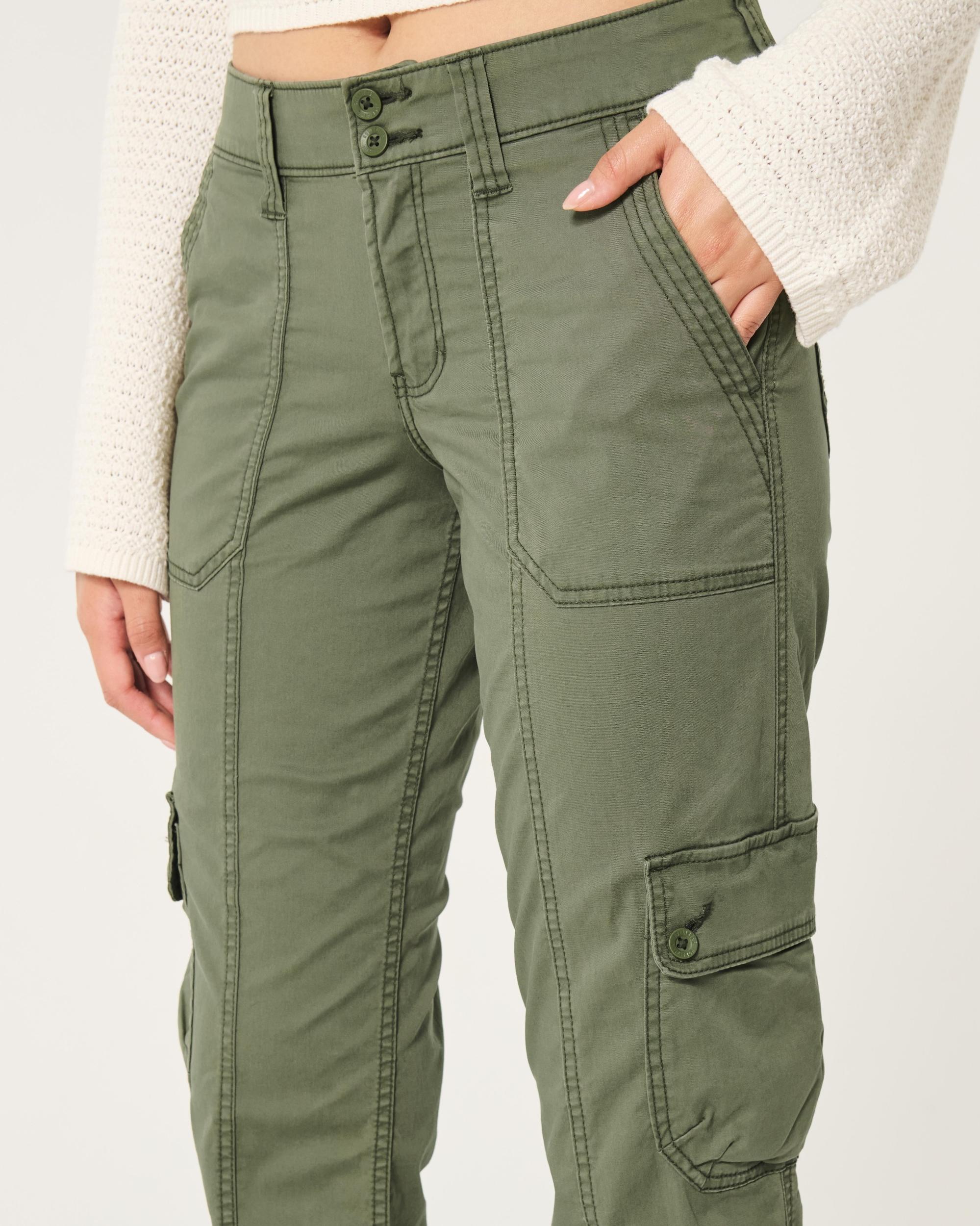 Mid-Rise Relaxed Cargo Boot Pants Product Image