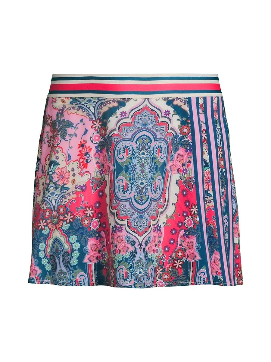 Womens Melody Bee Active Paisley Tennis Skirt - Product Image