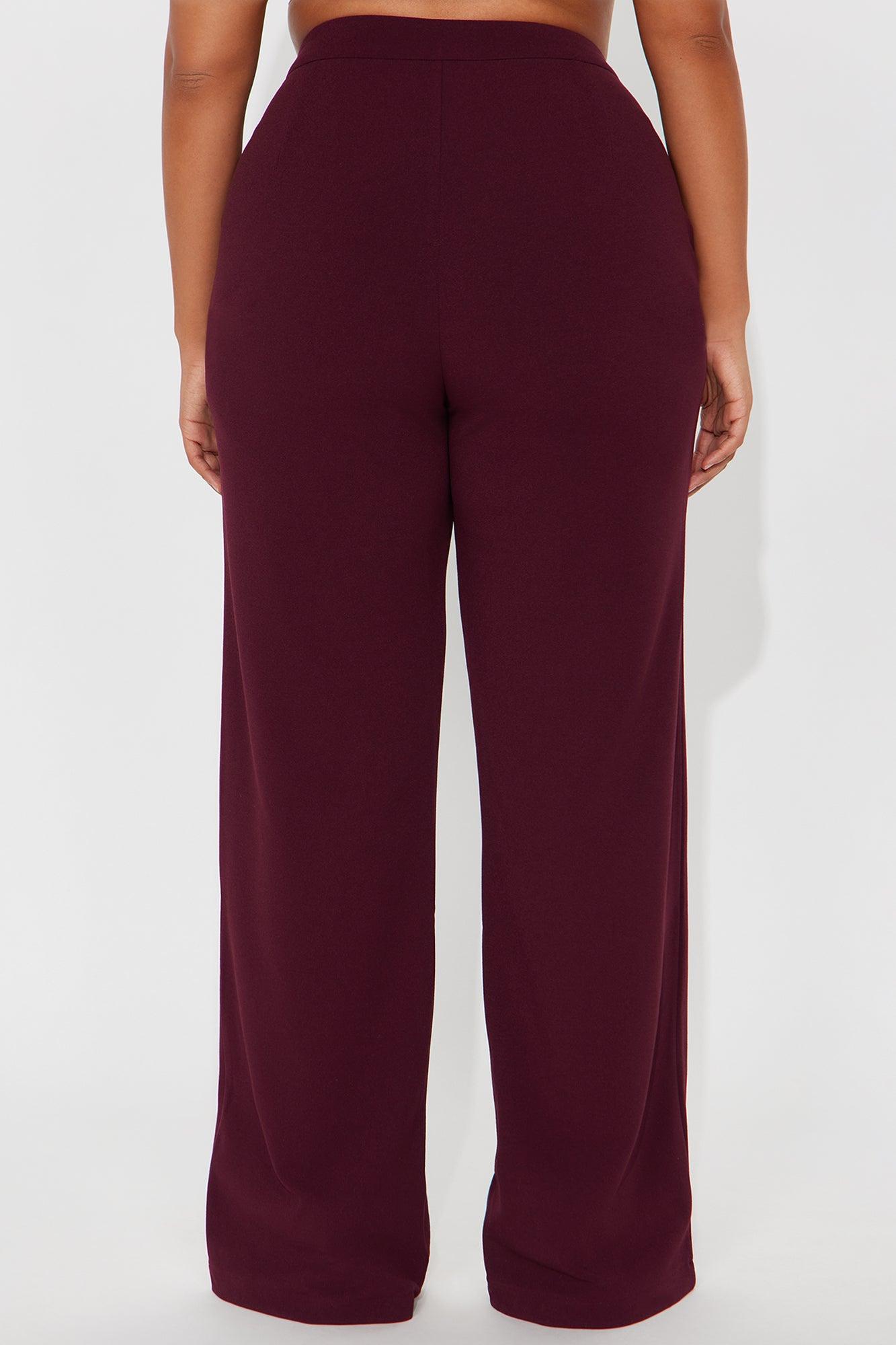 Core Competency Straight Leg Trouser - Burgundy Female Product Image