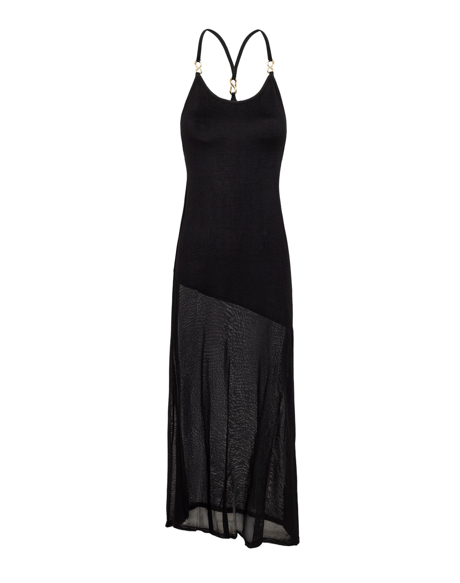 Knit Daphne Long Dress - Black Product Image