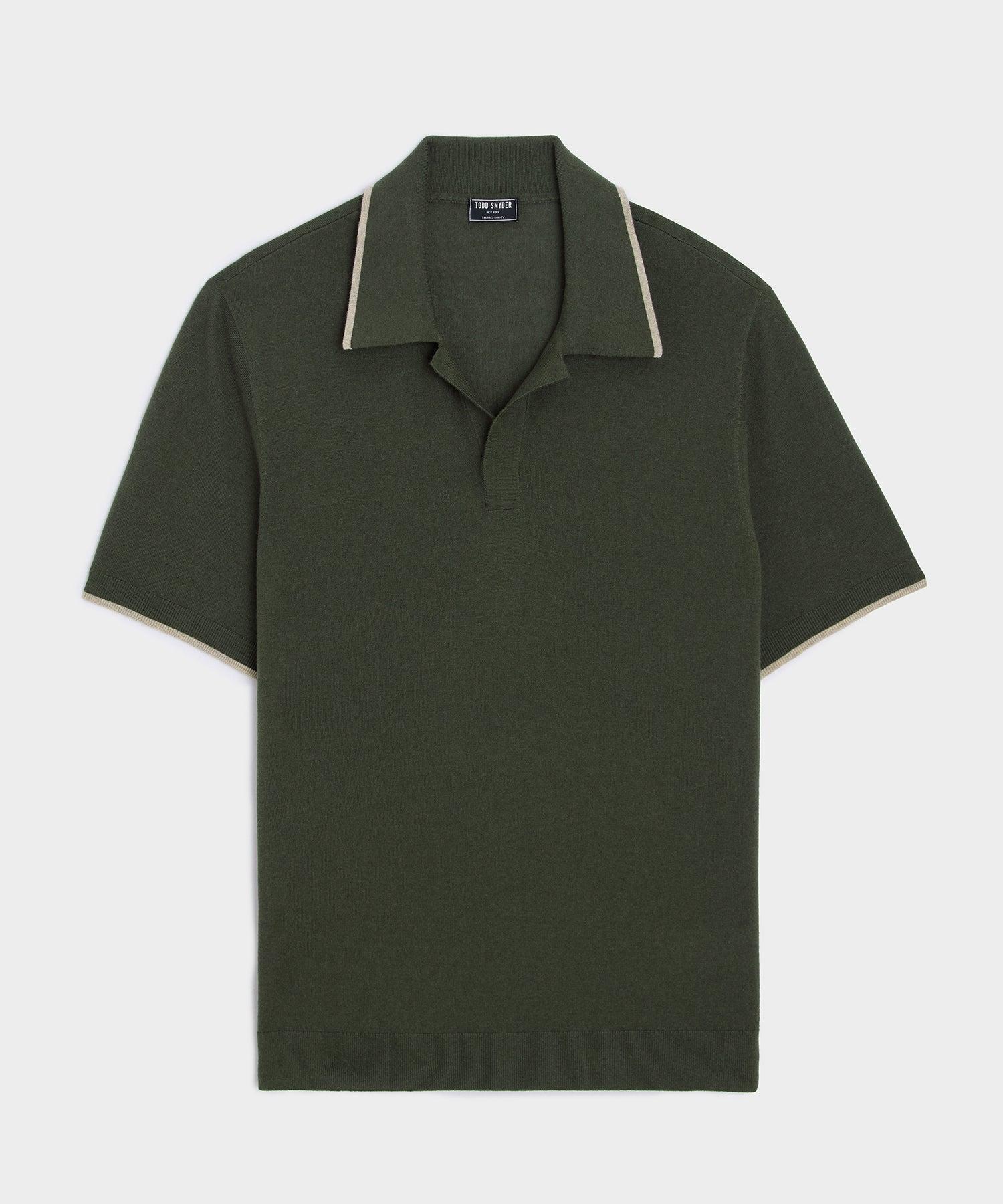 Silk-Cashmere Tipped Montauk Sweater Polo Product Image