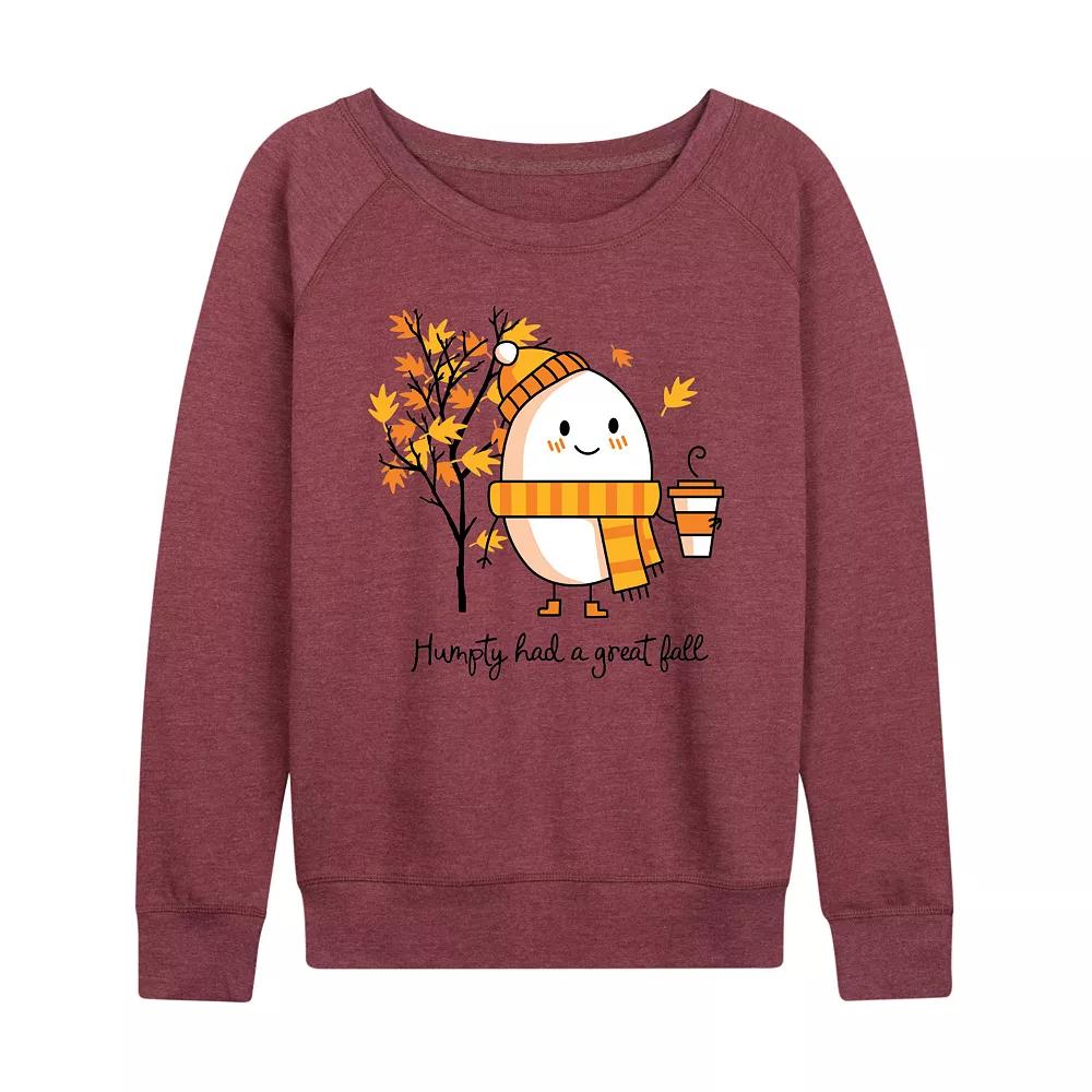 Women's Humpty Had A Great Fall French Terry Long Sleeve Tee,  Product Image
