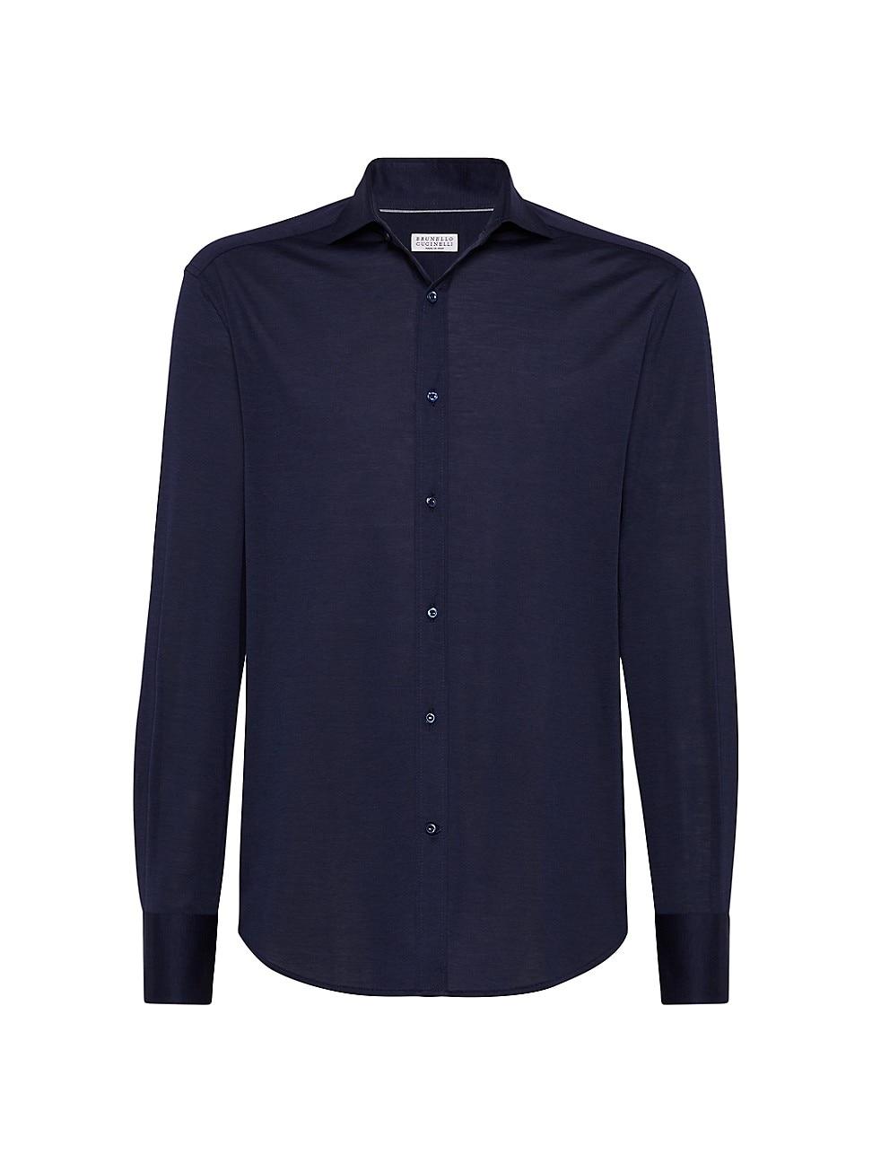Mens Silk and Cotton Sport Shirt Product Image
