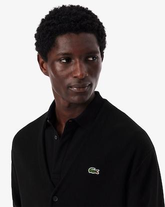 Men's Relaxed Fit Stripe Detail Cotton Cardigan Product Image