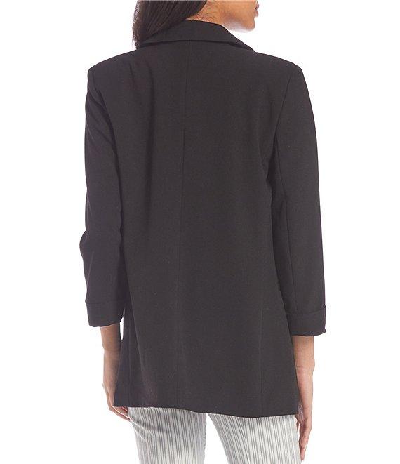 Takara Long-Sleeve Shawl Collar Suiting Boyfriend Blazer Product Image