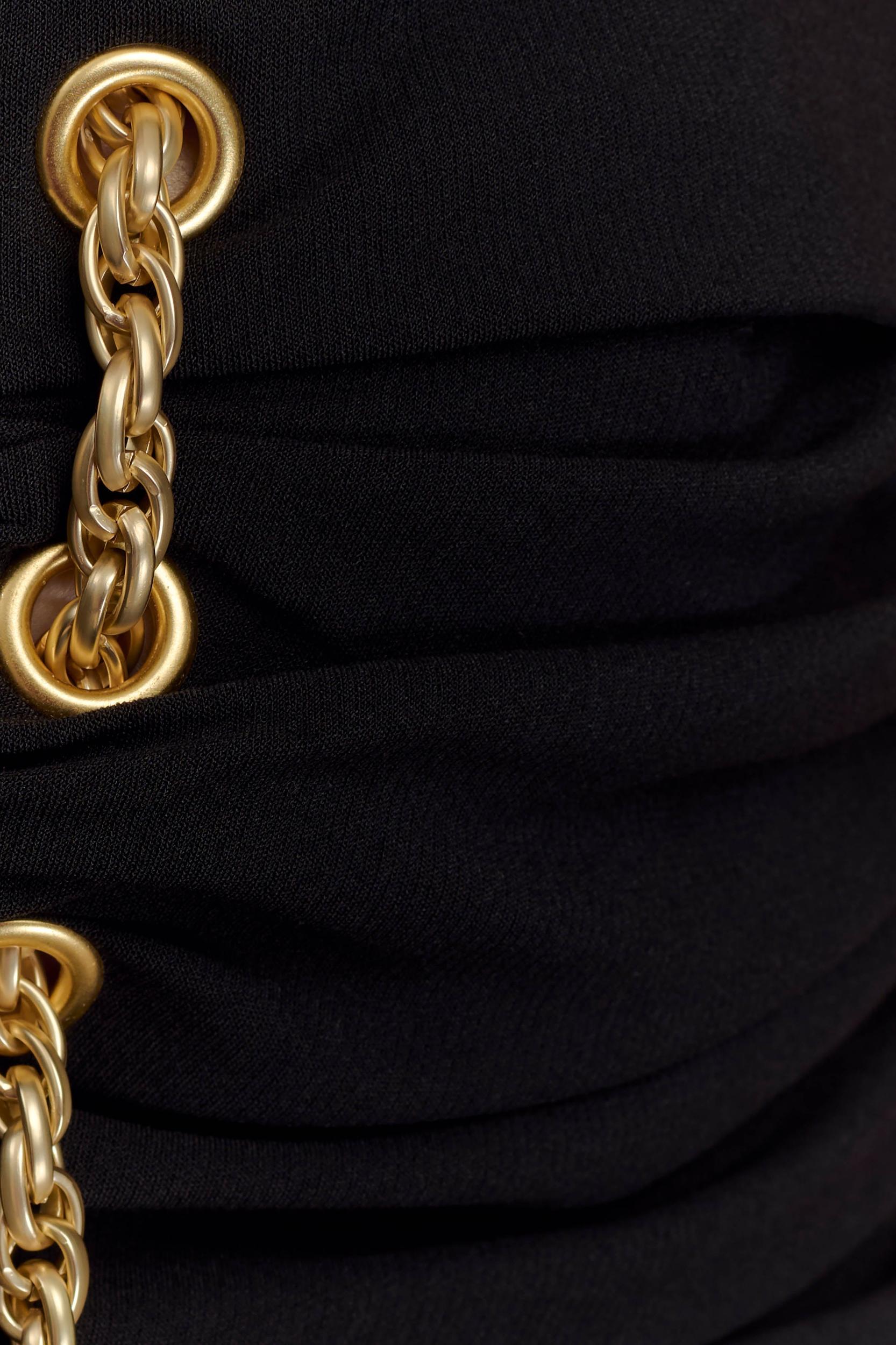 Axton Low Neck Maxi Dress - Black Product Image