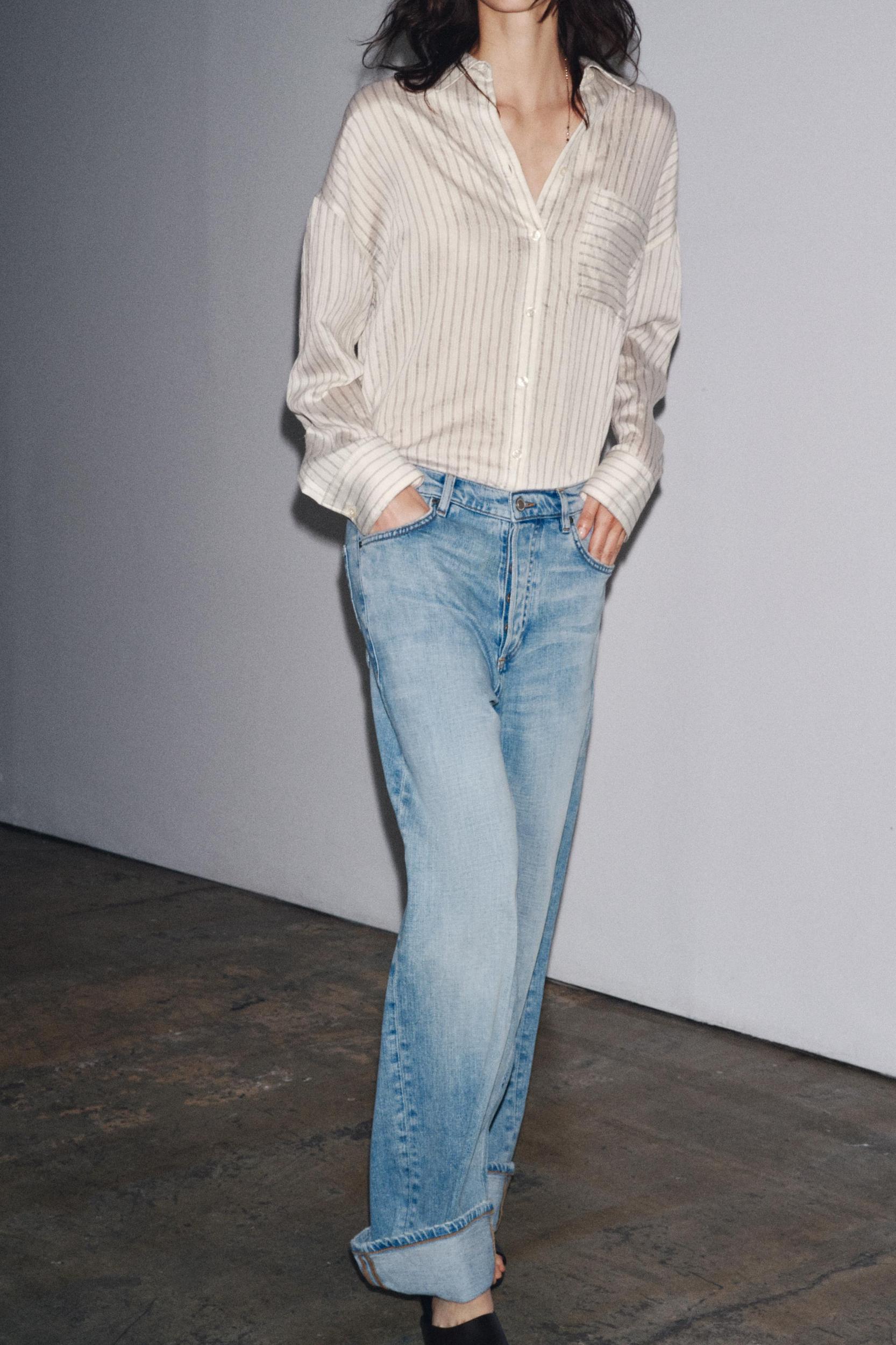 ZW COLLECTION LOW-RISE BAGGY JEANS Product Image