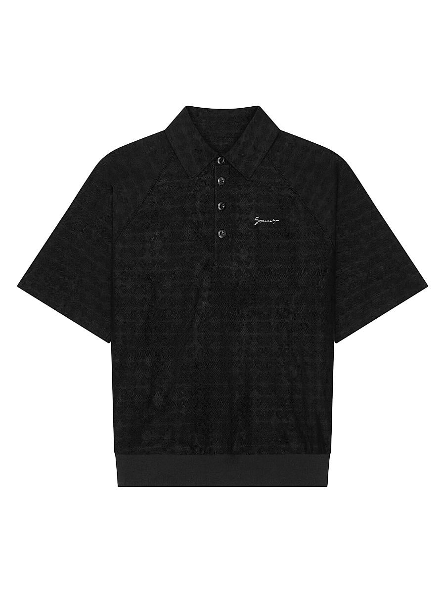 Mens Polo Shirt in Monogram 72 Jacquard Product Image
