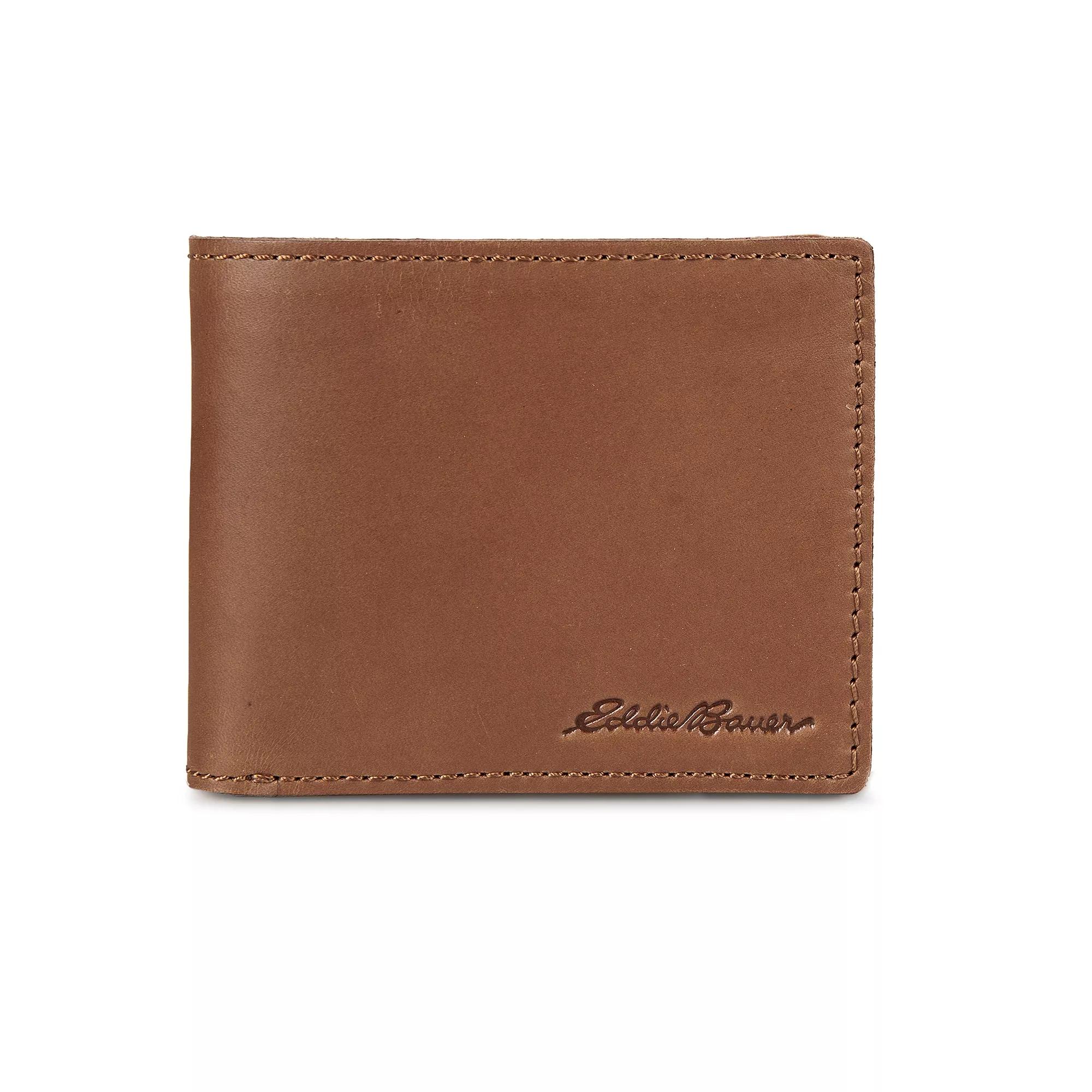 Men's Eddie Bauer Outdoor Leather Bifold Wallet, Brown Product Image