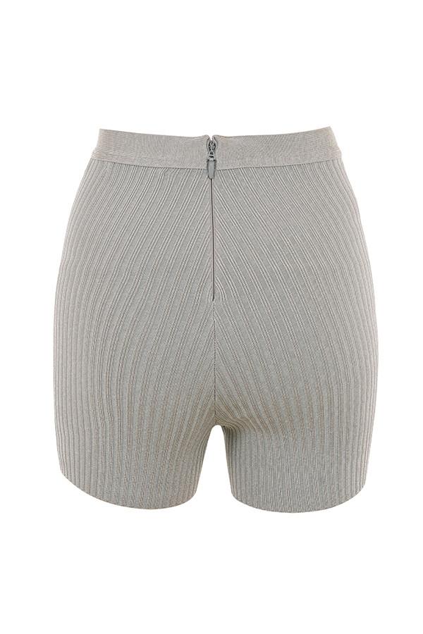 Eden  grey marl bandage shorts - sale Product Image