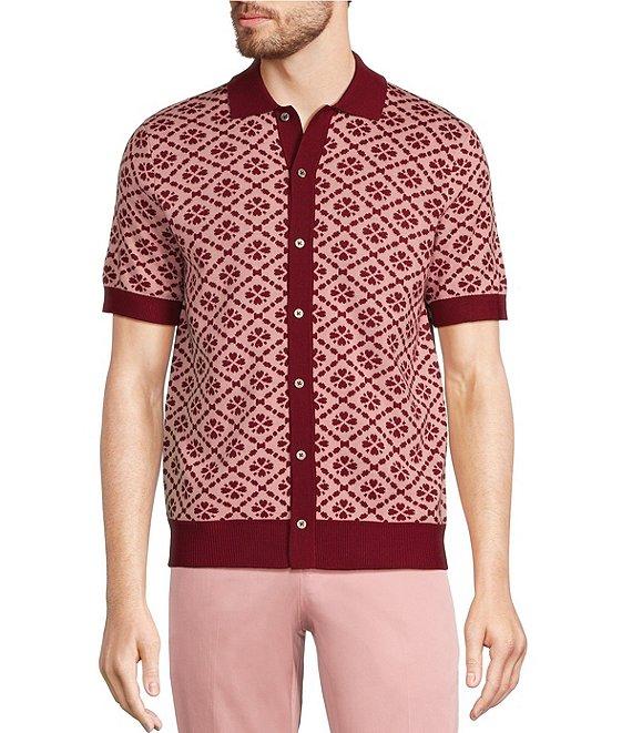 Murano From The Garden Collection Jacquard Snit Shirt Product Image