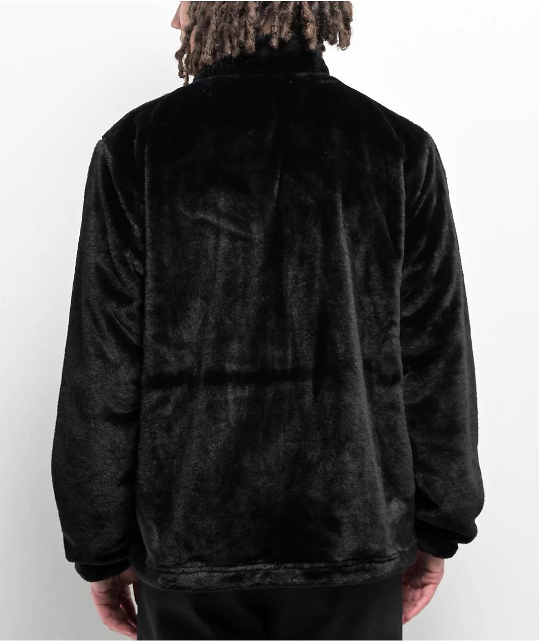 Empyre Talon Black Faux Fur Zip Jacket Product Image
