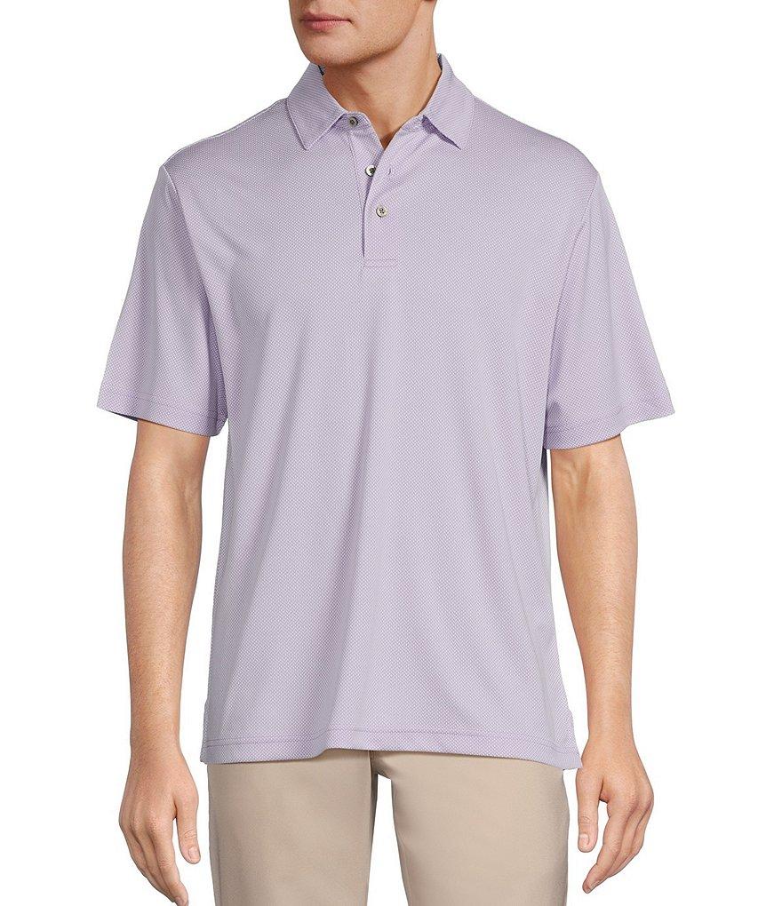 Roundtree & Yorke Performance Big & Tall The Fairway Short Sleeve Jacquard Polo Shirt Product Image