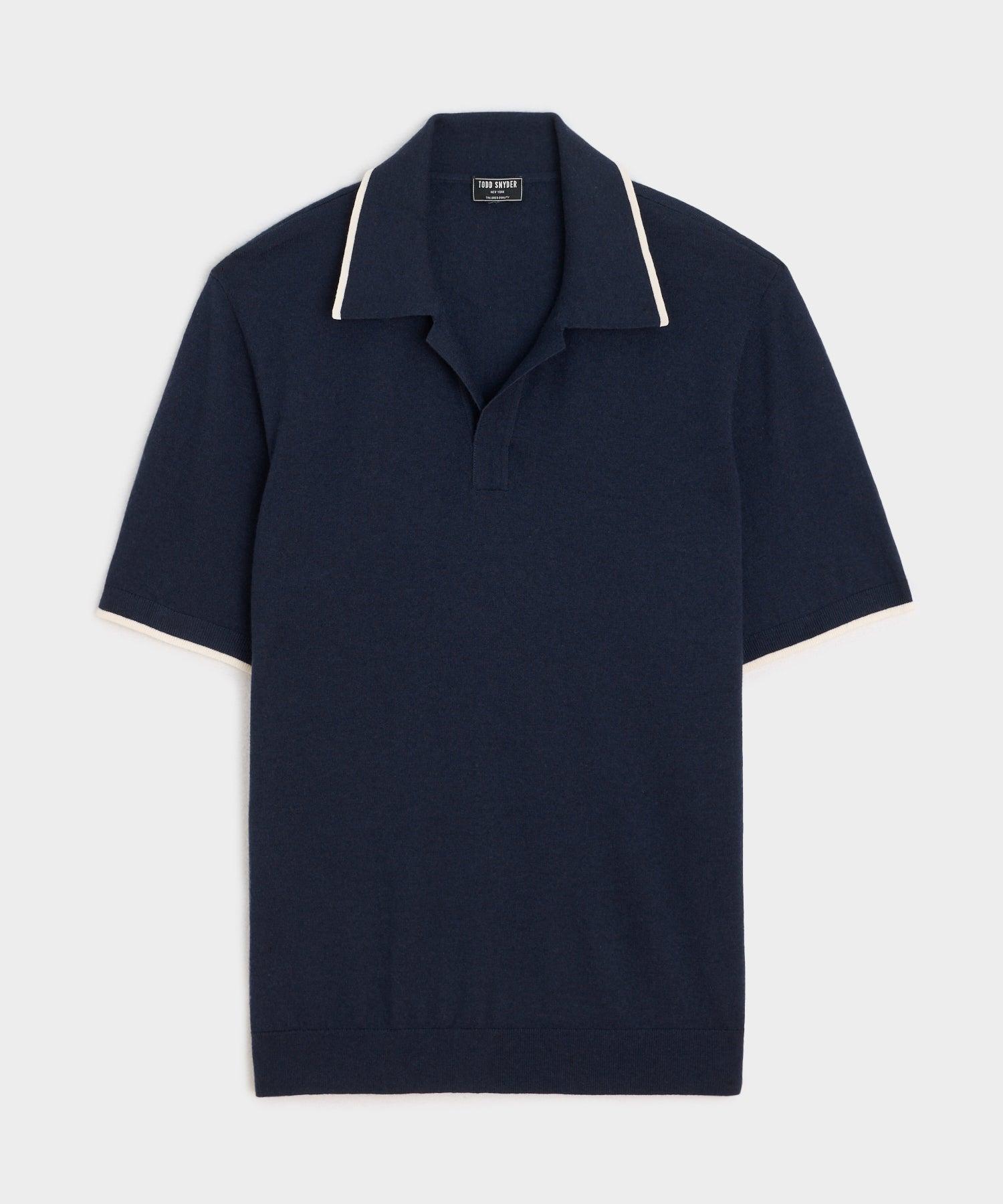 Silk-Cashmere Tipped Montauk Sweater Polo Product Image