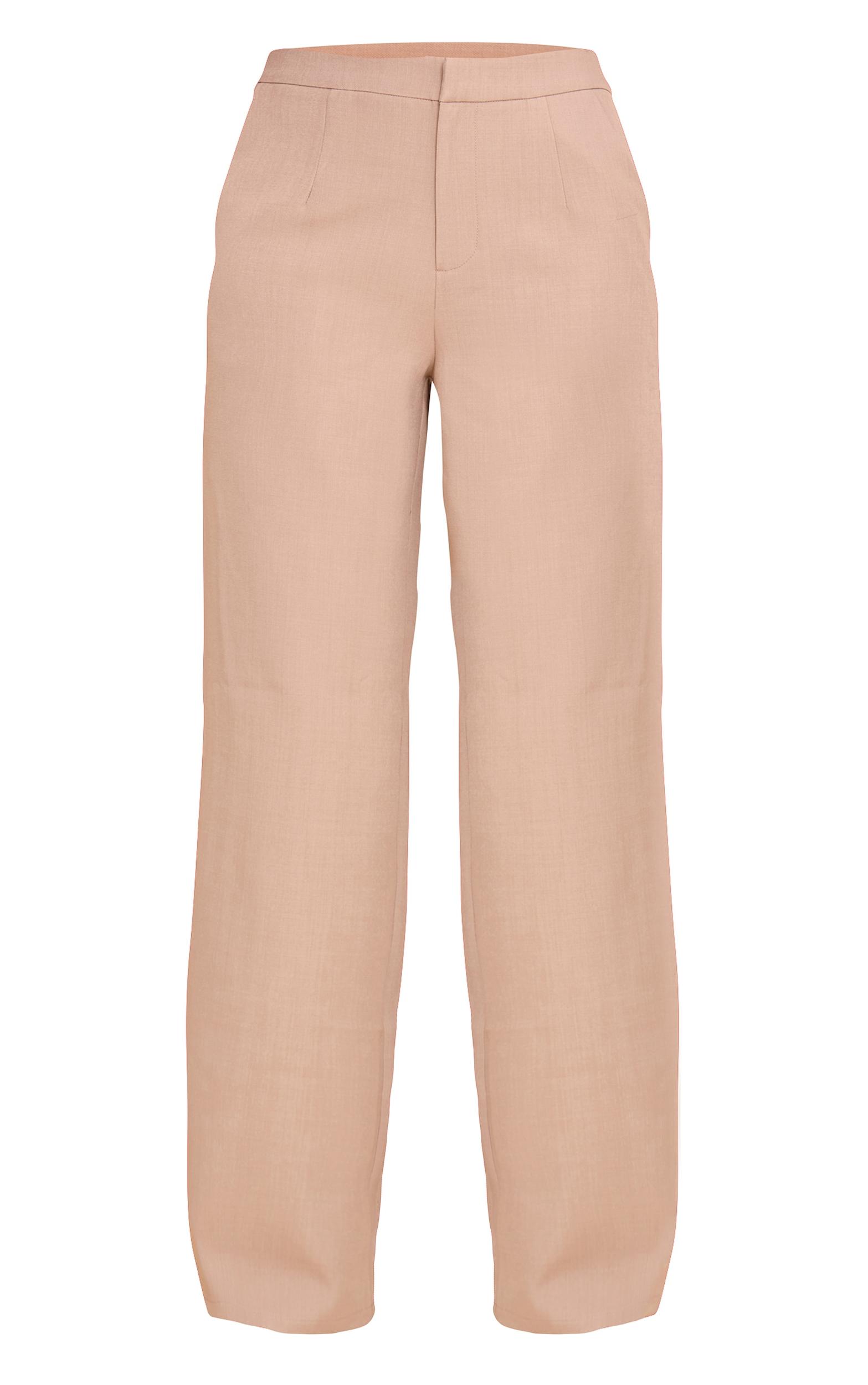 Taupe Premium Tailored Straight Leg Pant Product Image