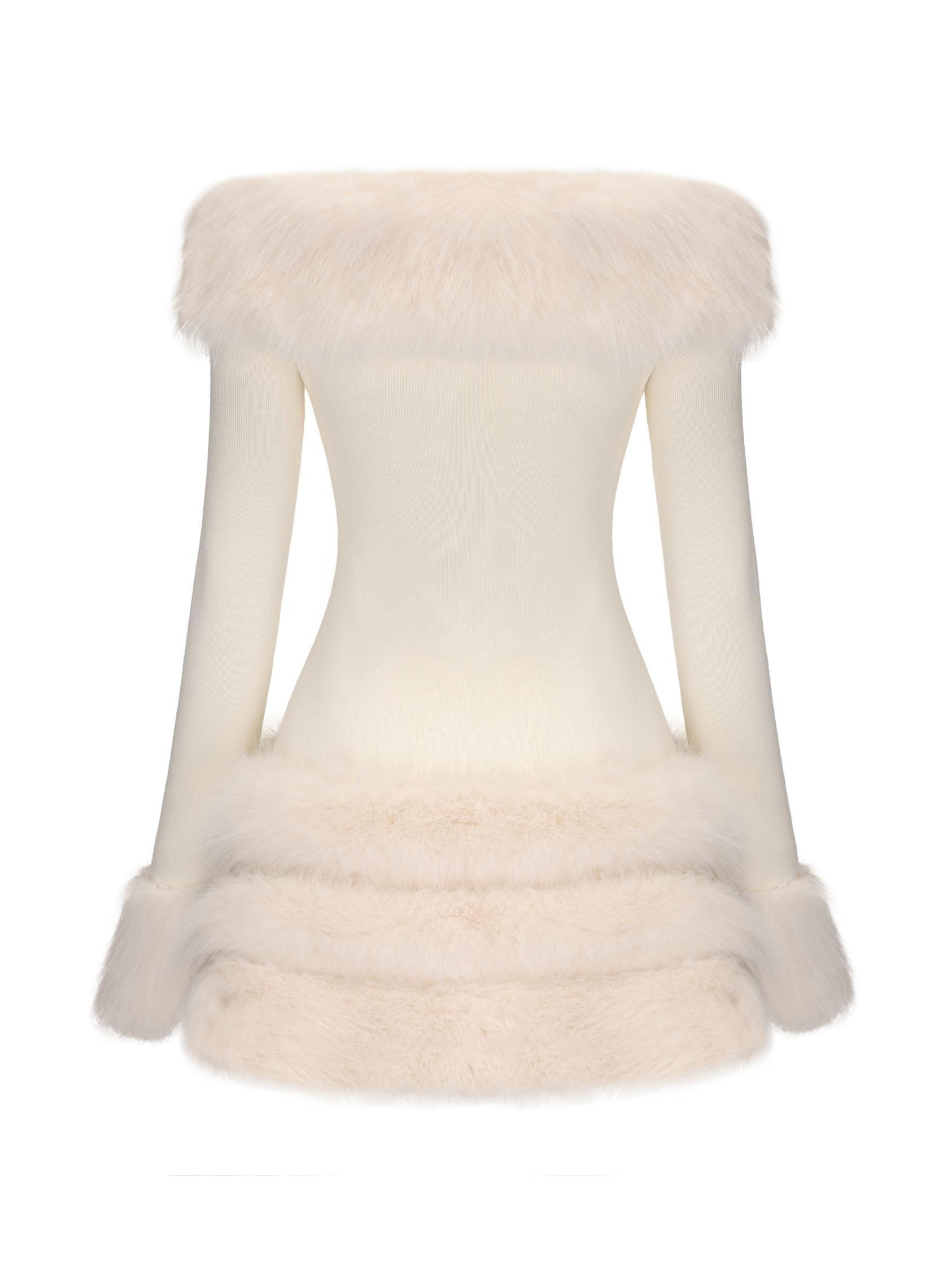Mila Fur Dress Product Image