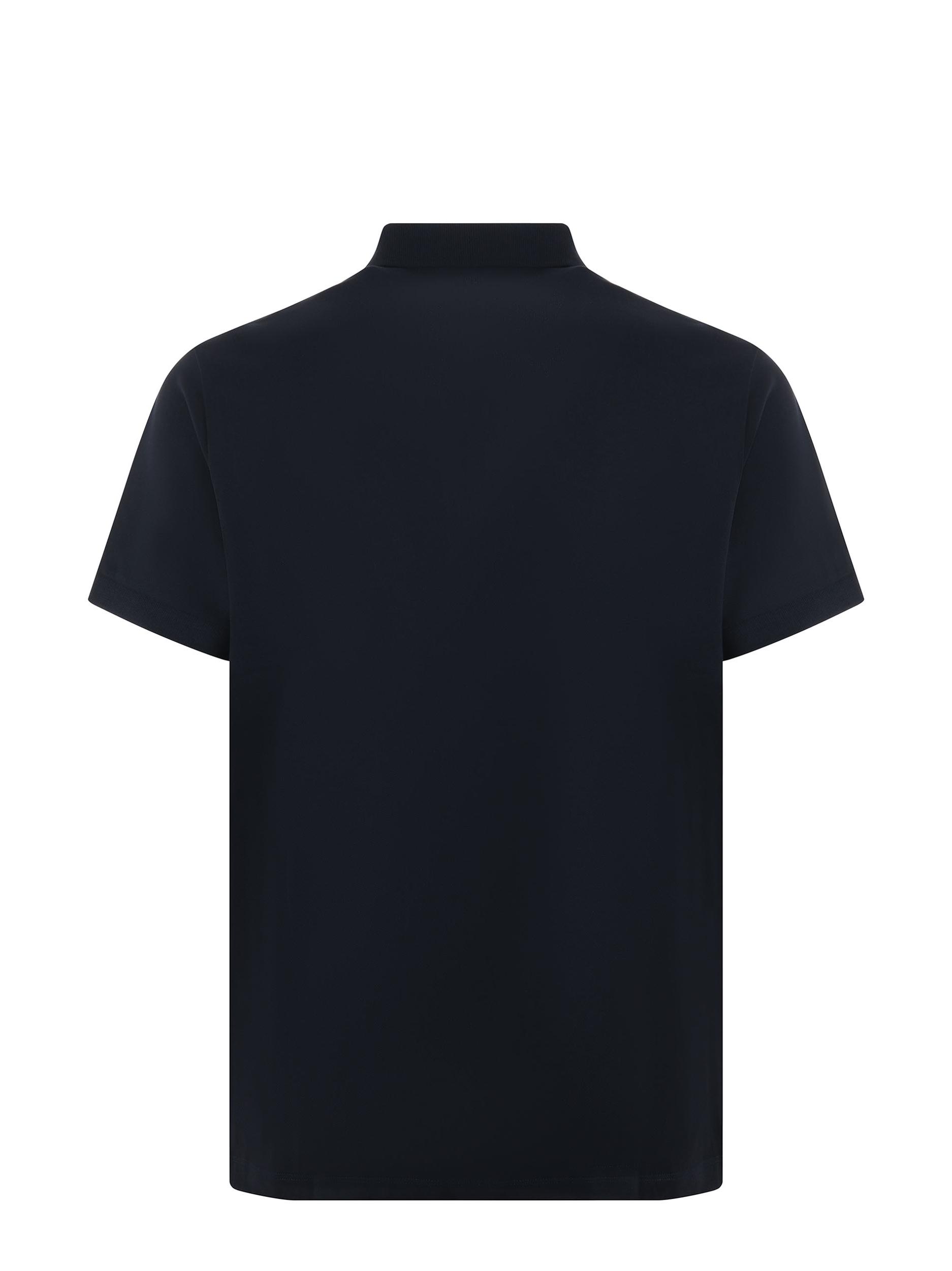 STONE ISLAND Mens Black Brand-patch Regular-fit Stretch-cotton Polo Shirt Xl Product Image