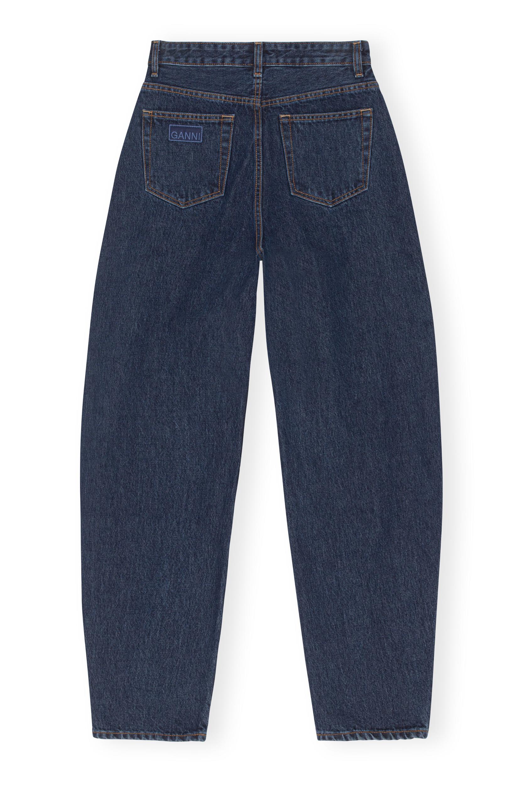 Dark Blue Stone Stary Jeans Product Image