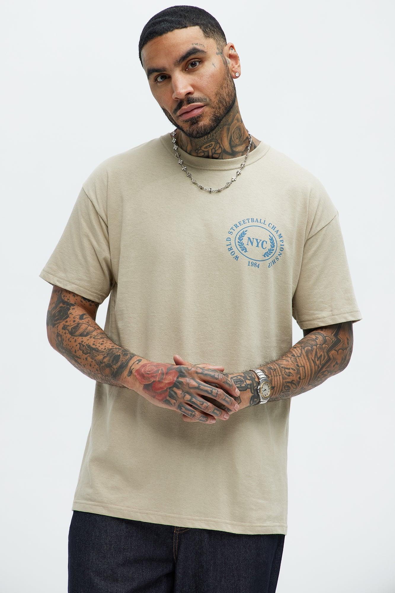 Brooklyn World Streetball 1984 Short Sleeve Tee - Sand Product Image