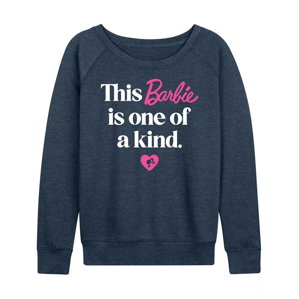 Women's Barbie® One Of A Kind French Terry Long Sleeve Tee,  Product Image