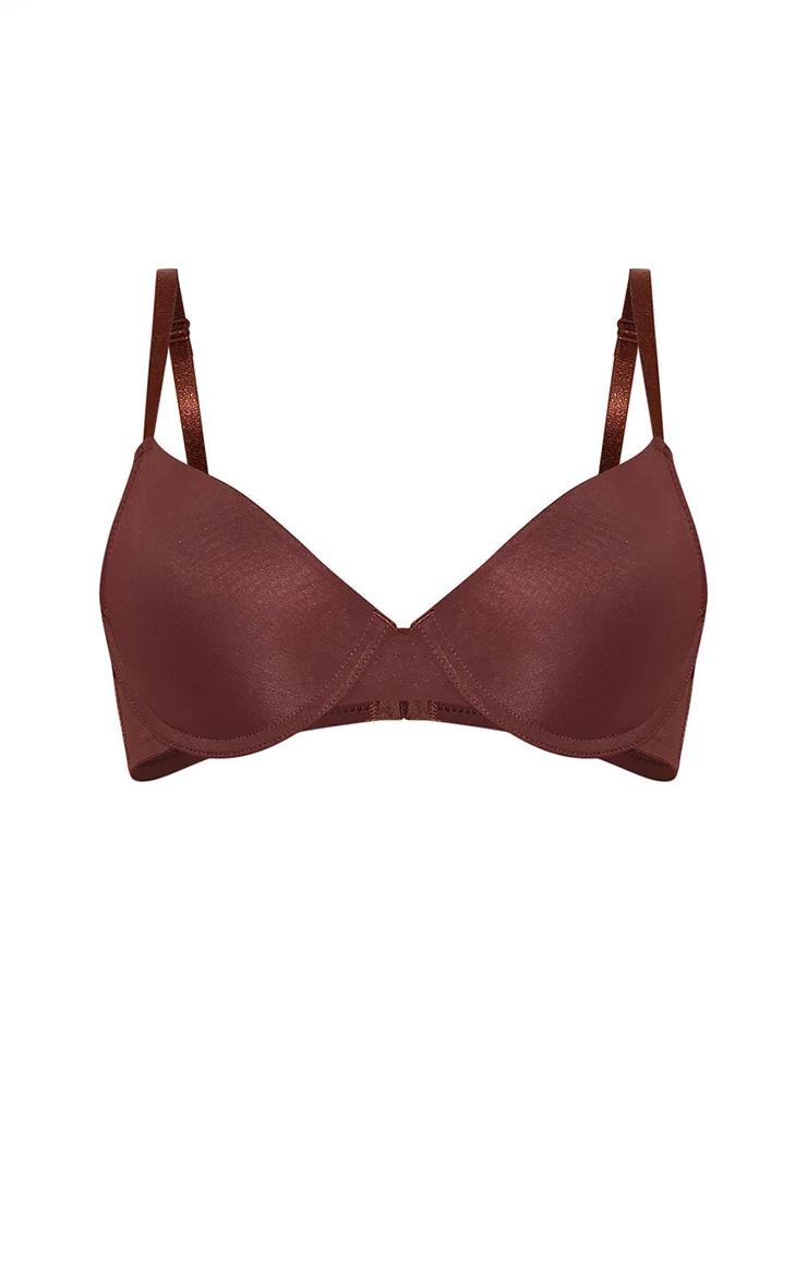 Brown Underwired T-Shirt Bra Product Image