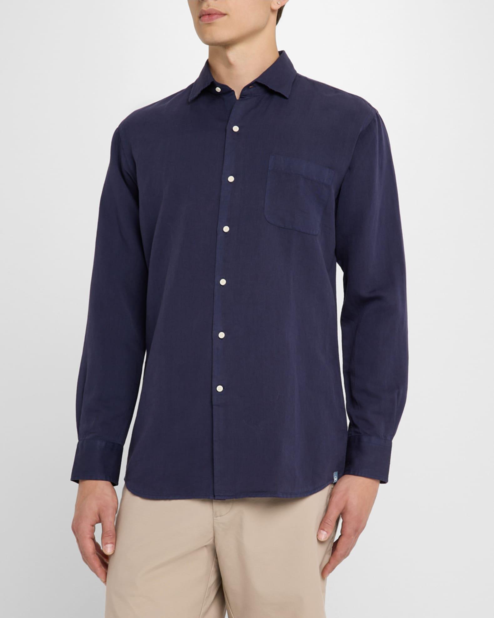 Men's Canal Linen and Cotton Sport Shirt Product Image