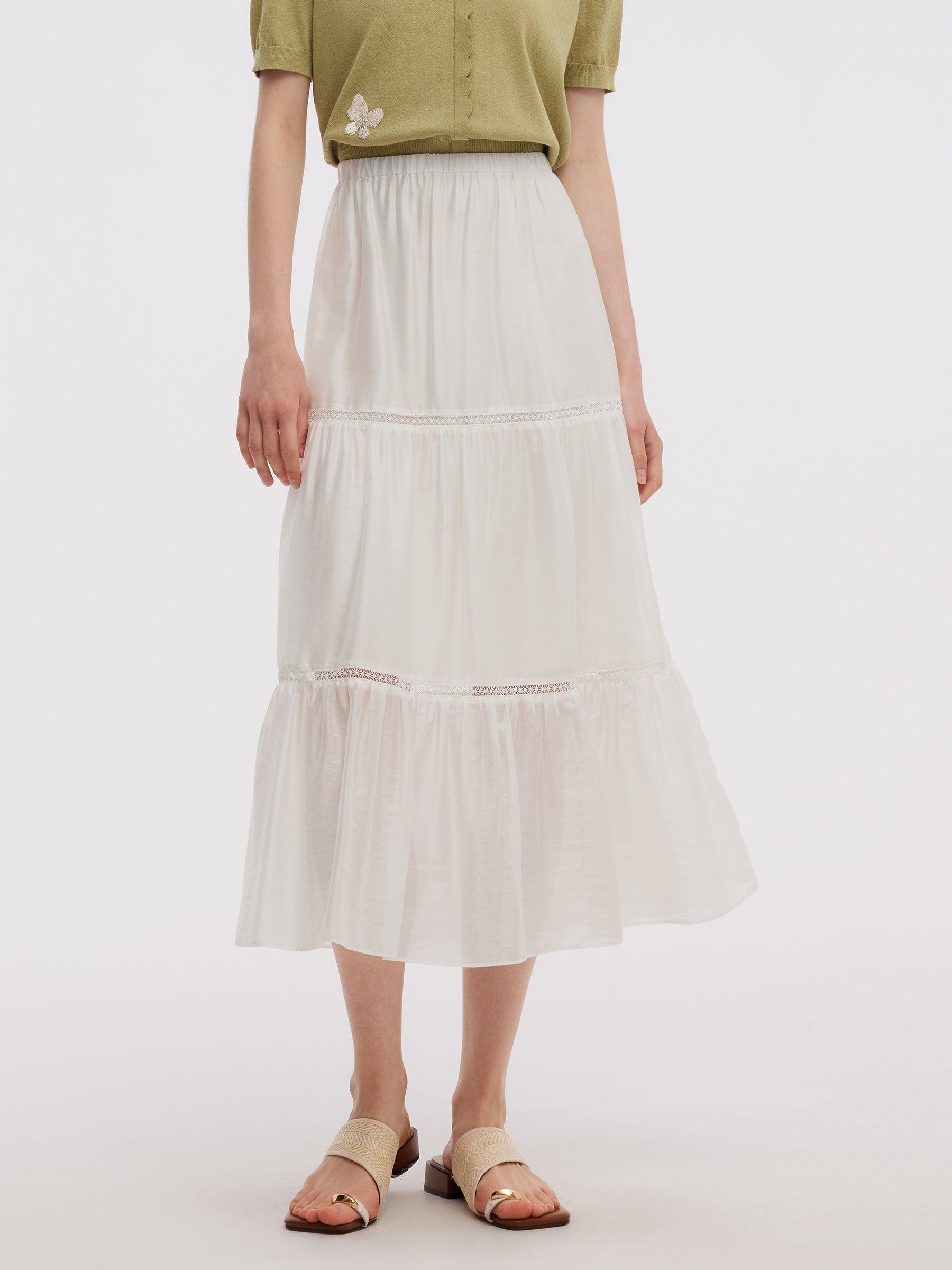 Tencel Blend Women A-Line Skirt Product Image
