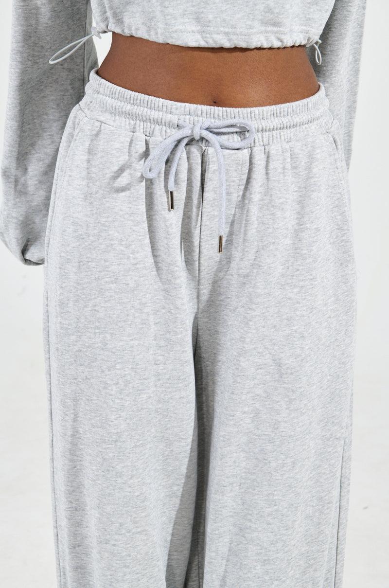 A CALM FLEX JOGGER PANT IN HEATHER GREY Product Image